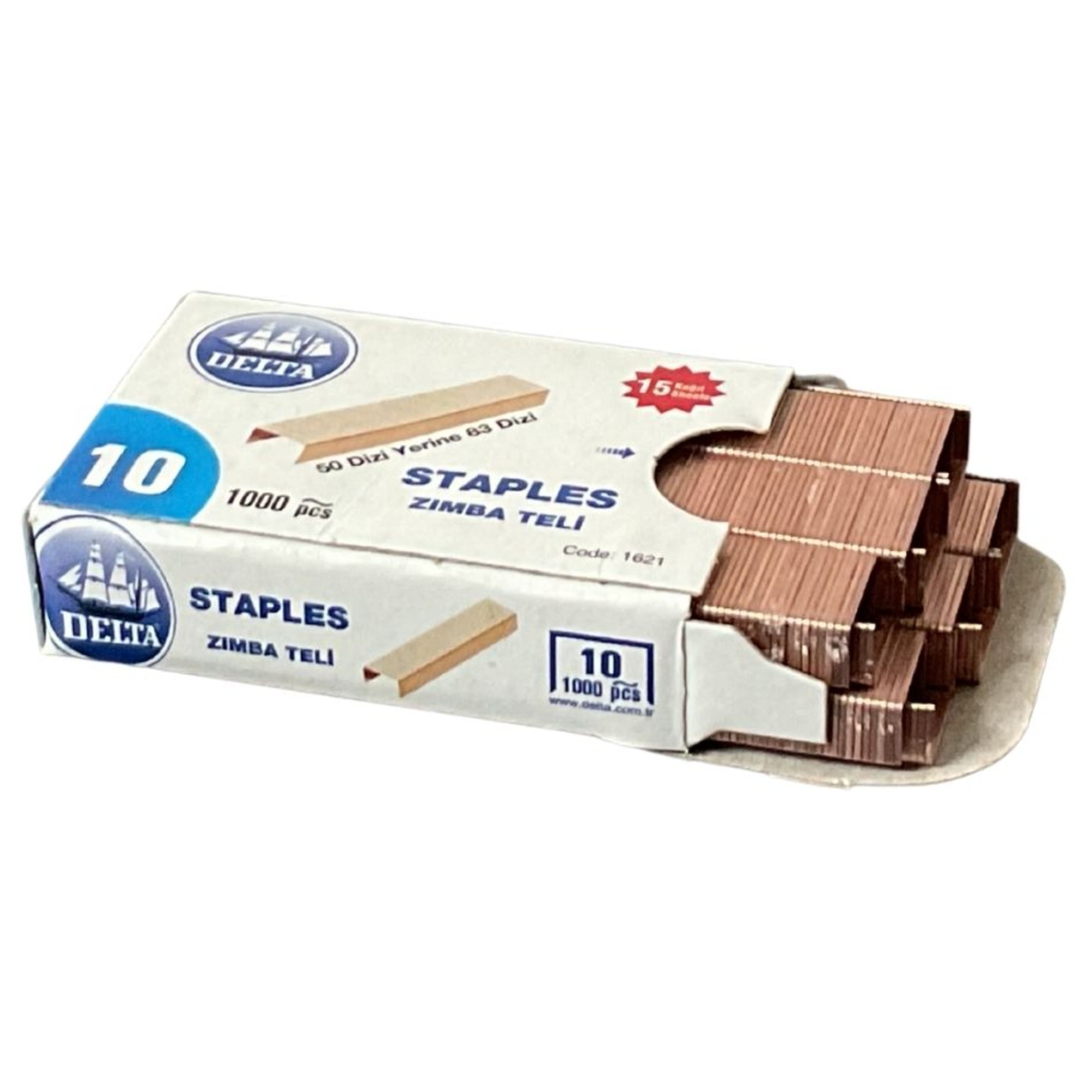 Delta Ofis Zımba Teli No:10 (10 Lu) - 25'li Paket