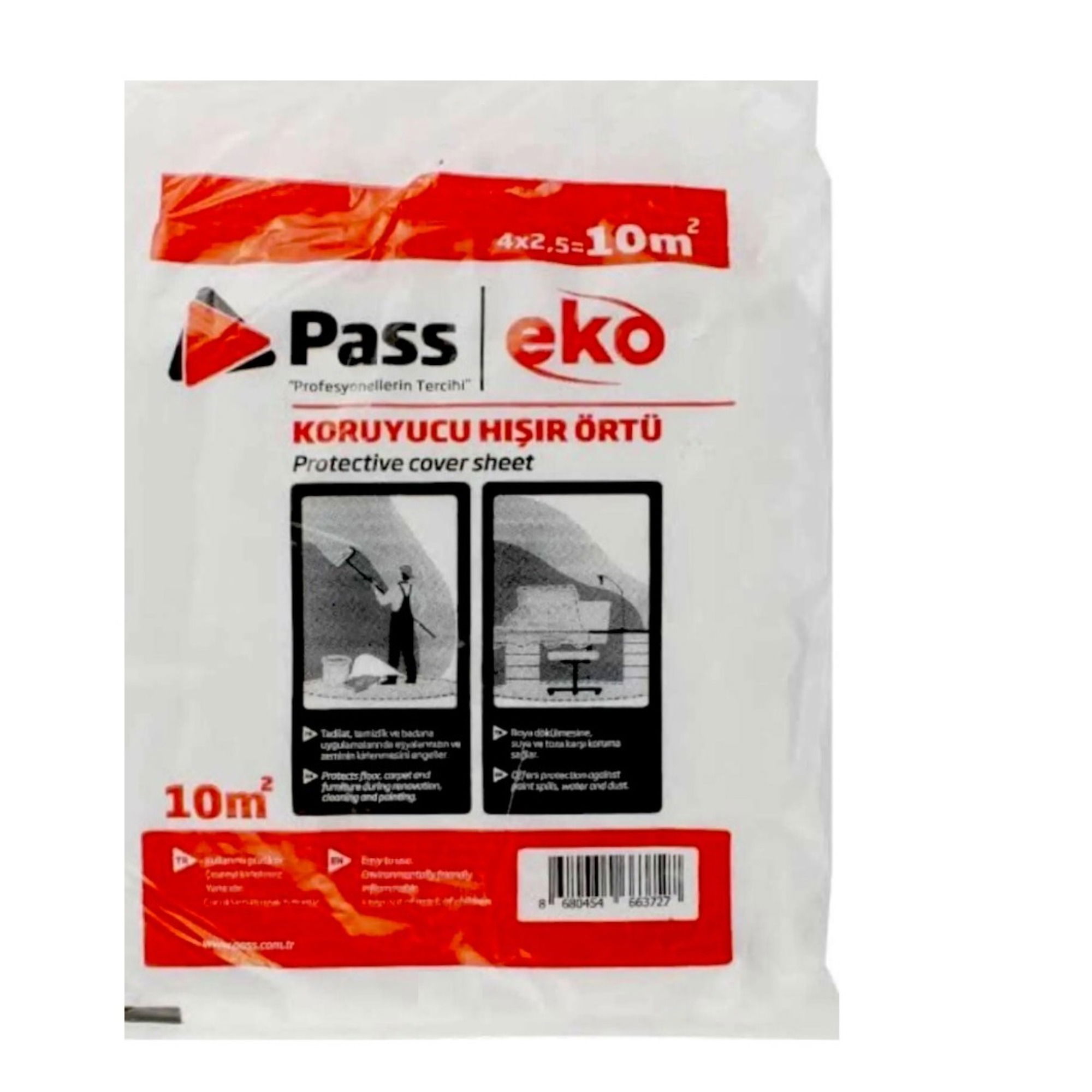 Pass Eko Hışır Örtü 4x2.5=10 M² - 25'li Paket