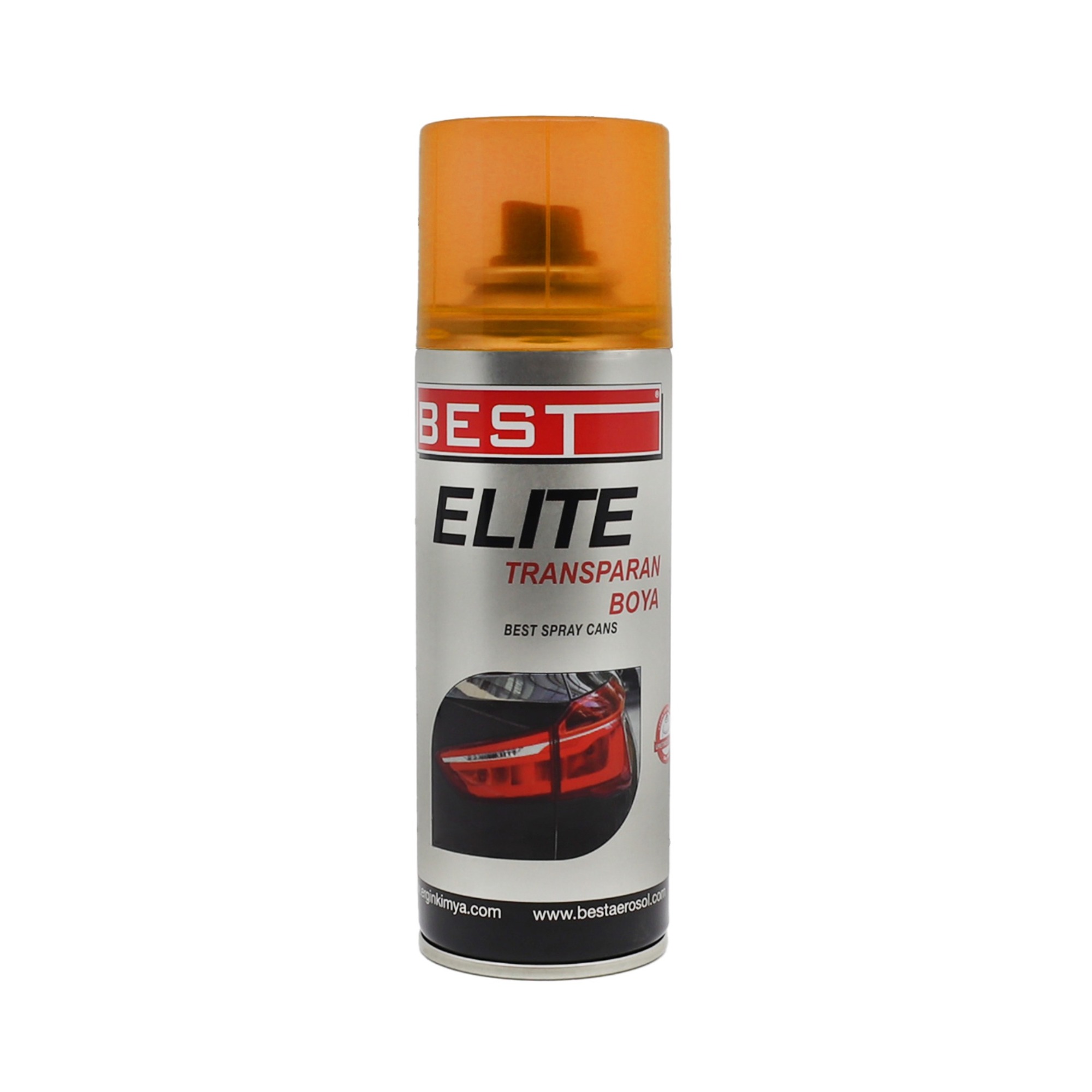 Best Elite Transparan Far Boyası 200 Ml Turuncu  - 10'lu Paket