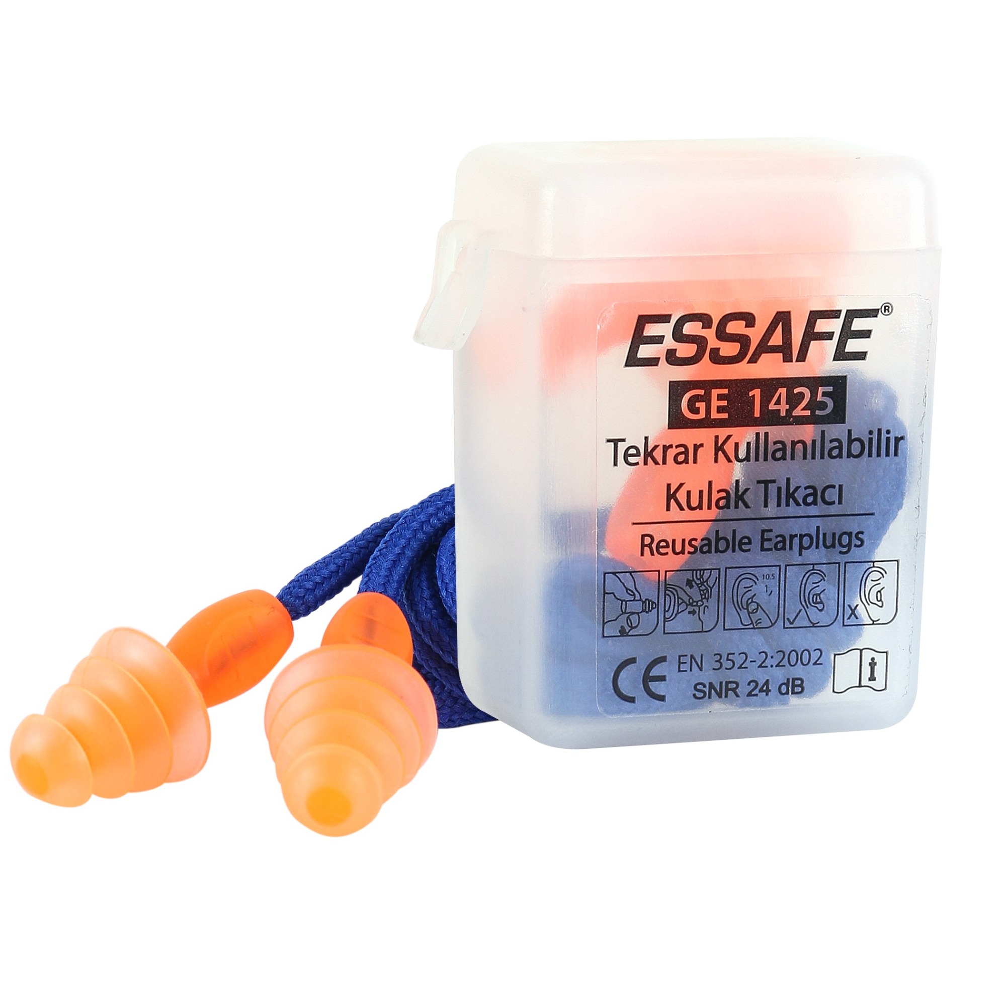 Essafe Kulak Tıkacı İpli Ge1425 - 100'lü Paket
