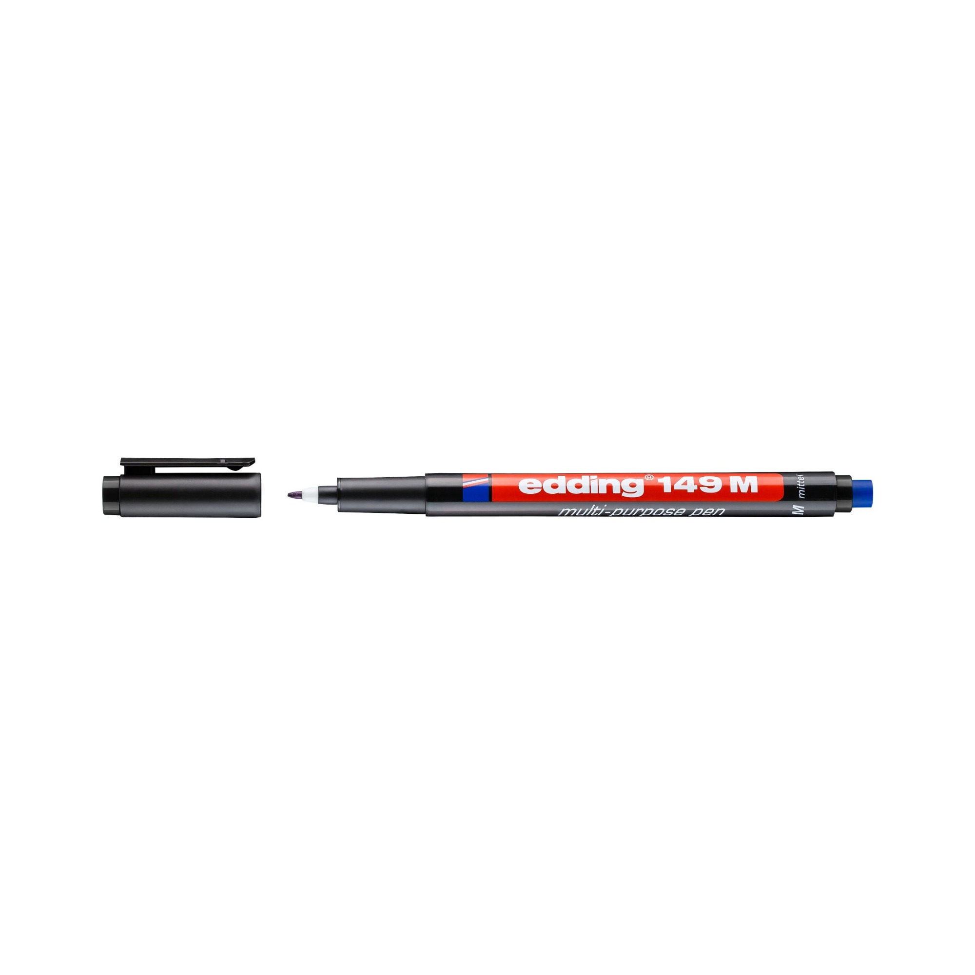 Edding 149 M Silgili Asetat Kalemi Siyah - 10'lu Paket