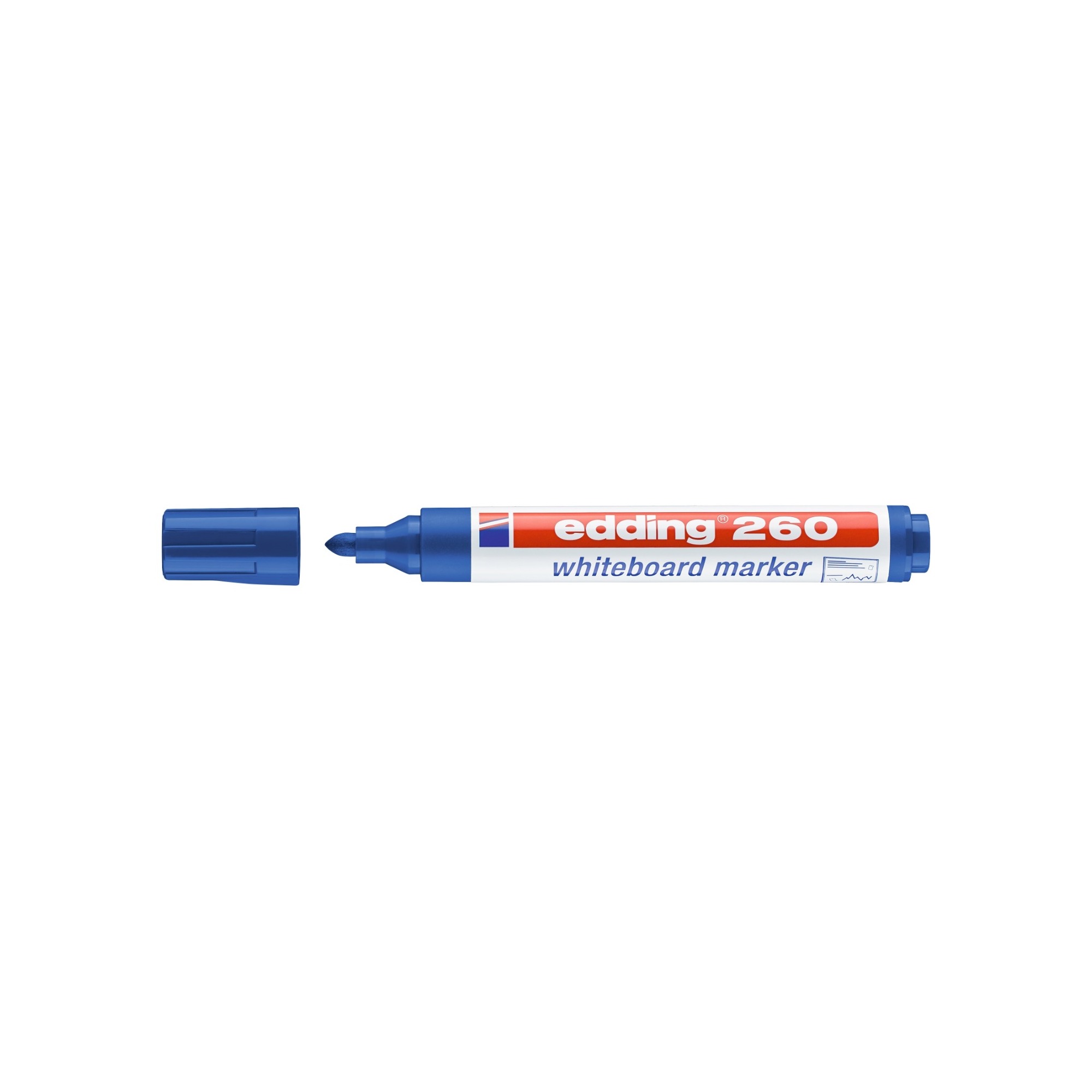 Edding 260 Yazı Tahtası Kalemi Mavi - 10'lu Paket