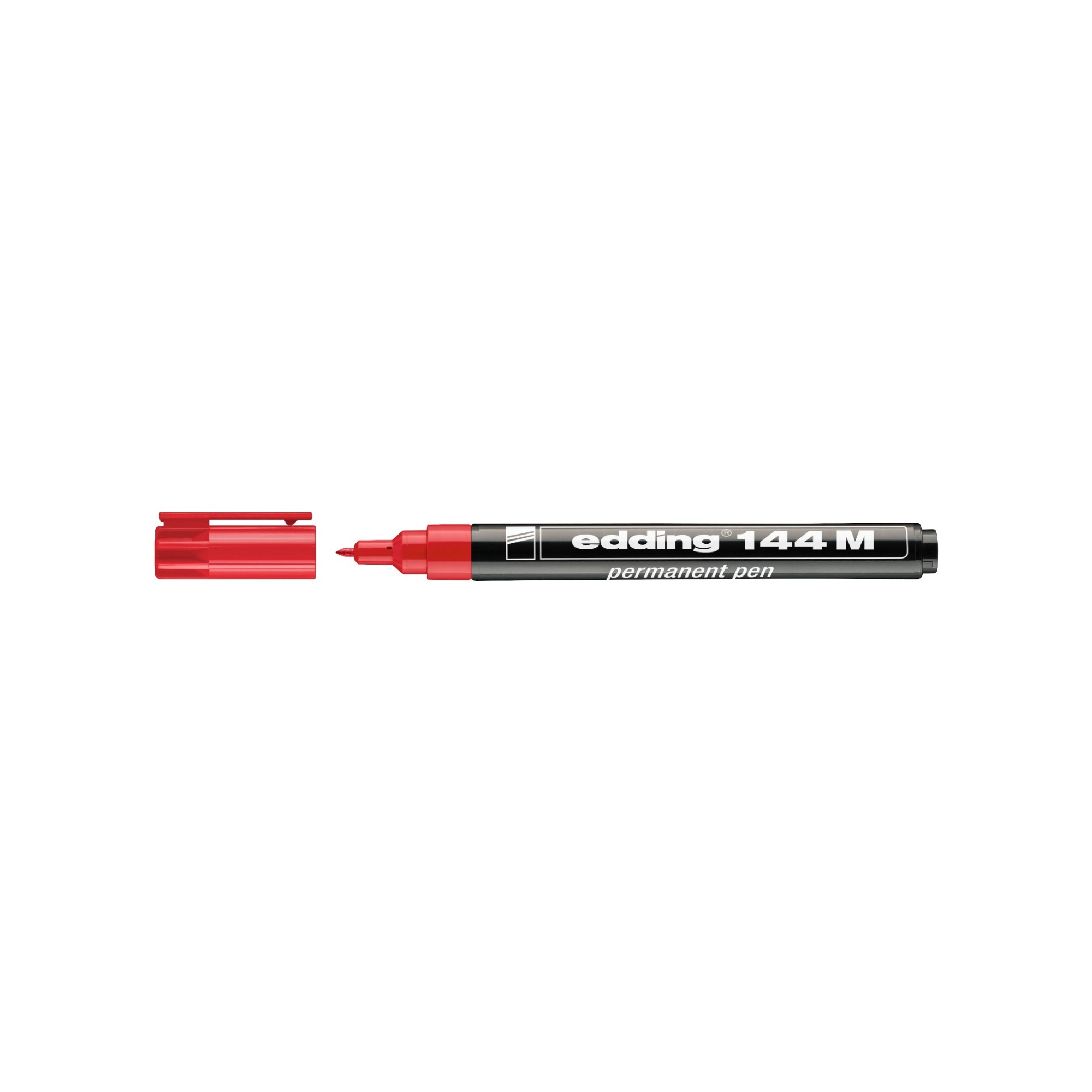 Edding 144 M Kırmızı Asetat Kalemi  - 10'lu Paket