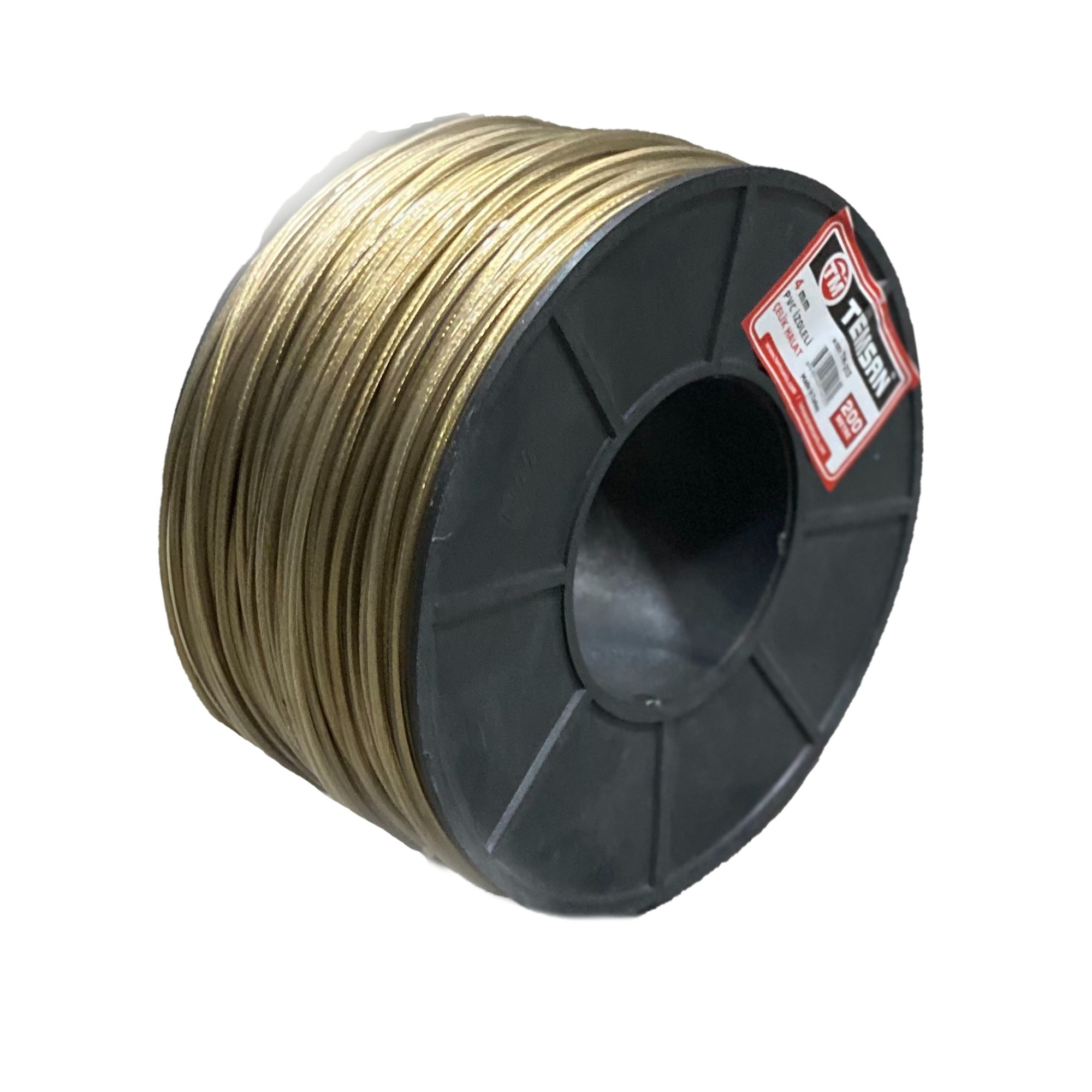 Şeffaf İzoleli Çelik Halat 5 Mm - 200 Metre