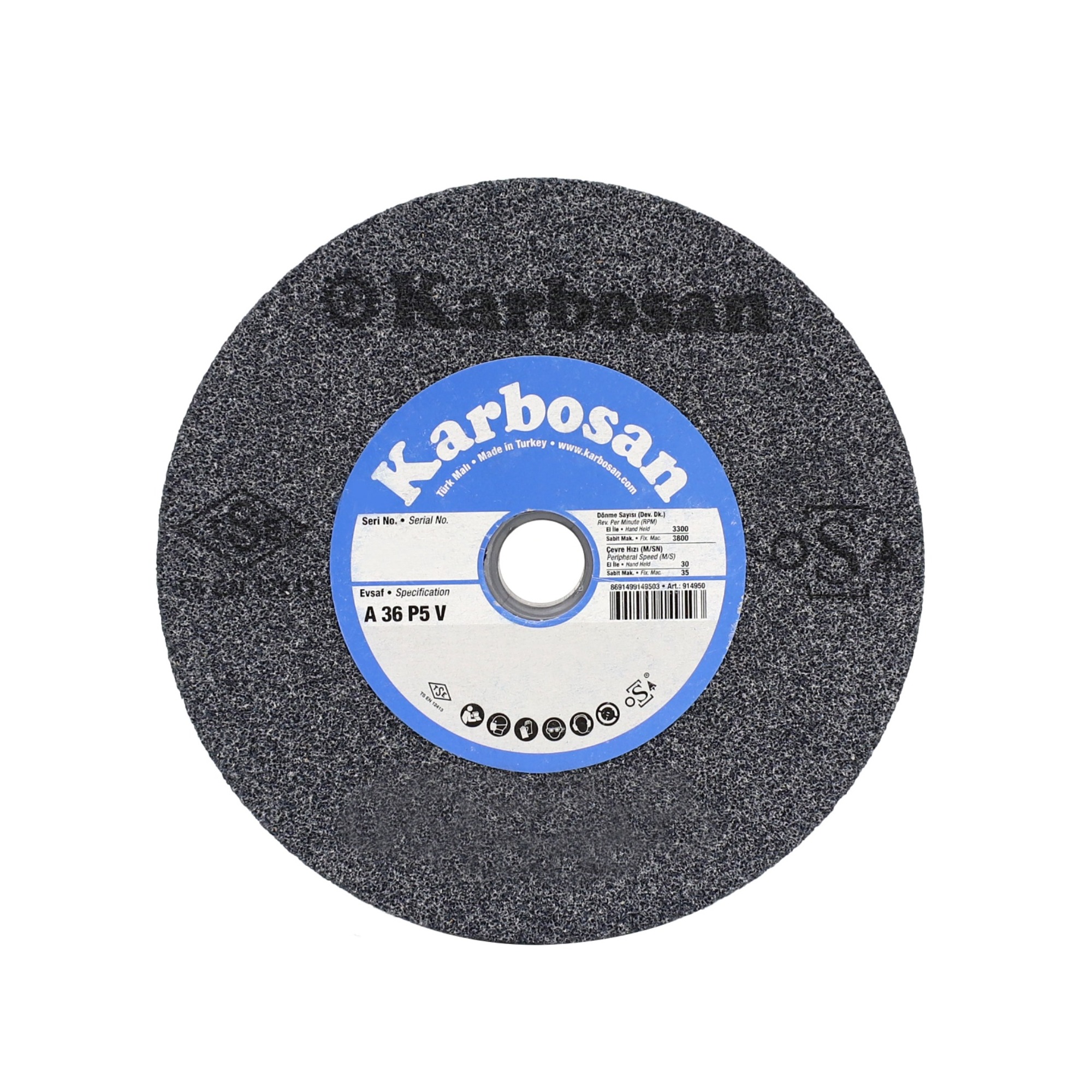 Karbosan Taşlama Taşı Nk 36 200x20x20 (920030)  - 5'li Paket