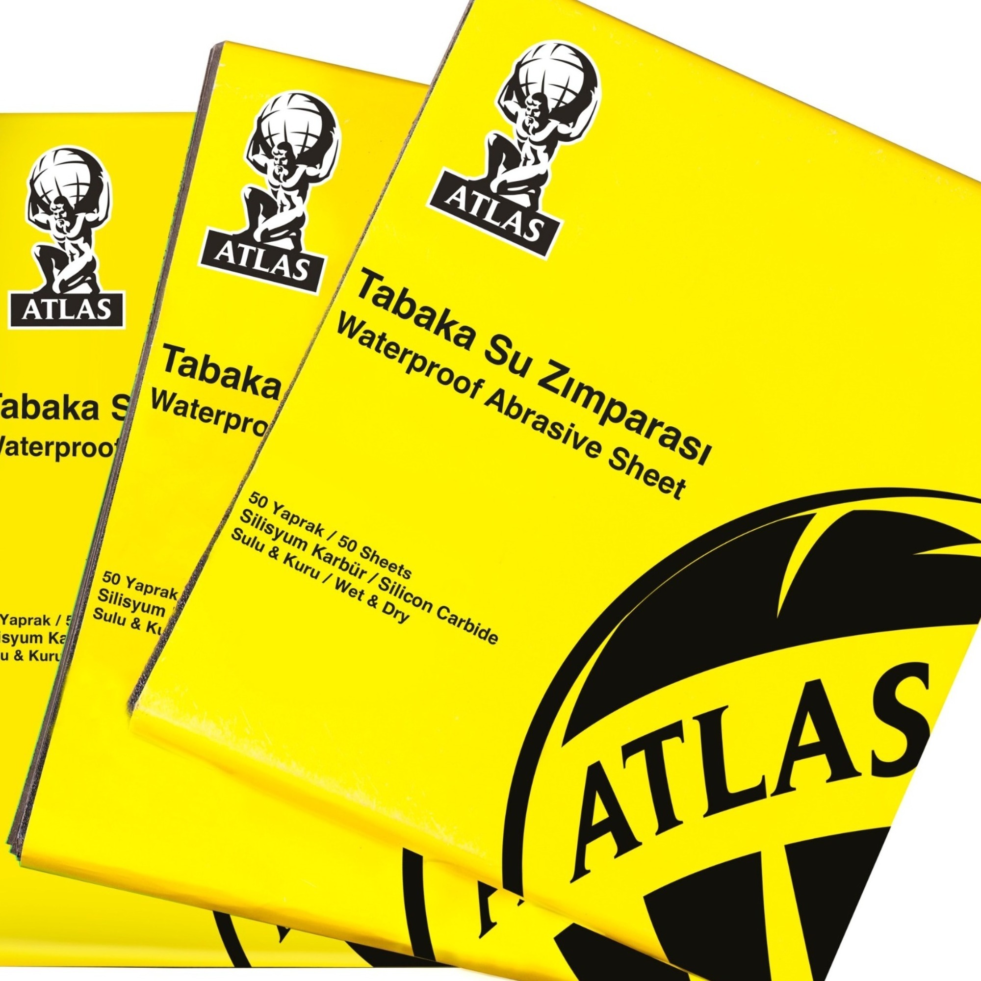 Atlas Su Zımparası 2000 Kum Silver 188 Kalite - 50'li Paket