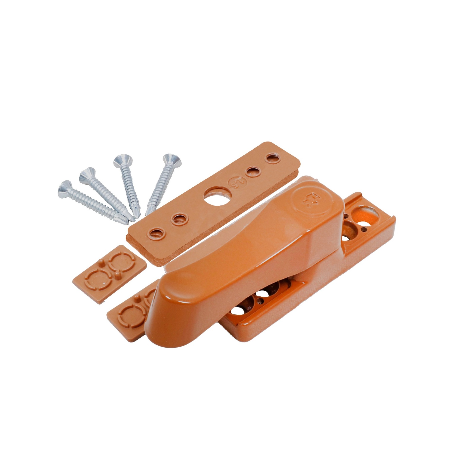 Pvc Zamak Pimapen Güvenlik Mandalı Kahve Kod:0032 - 10'lu Paket