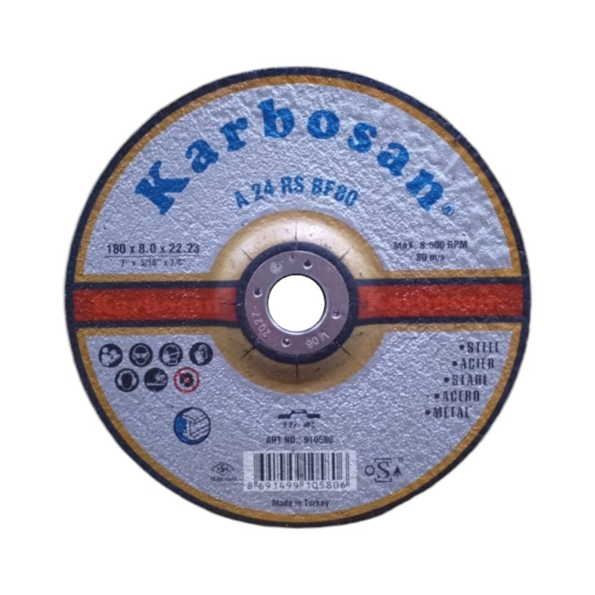 Karbosan Nk Flex Taşlama 180x8.0x22 (910580)  - 10'lu Paket