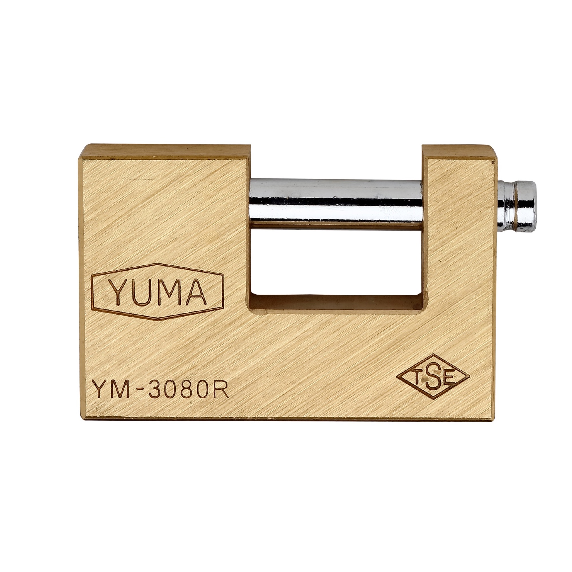 Yuma Kayar Milli Asma Kilit 80 Mm Ym-3080 Pirinç - 6'lı Paket