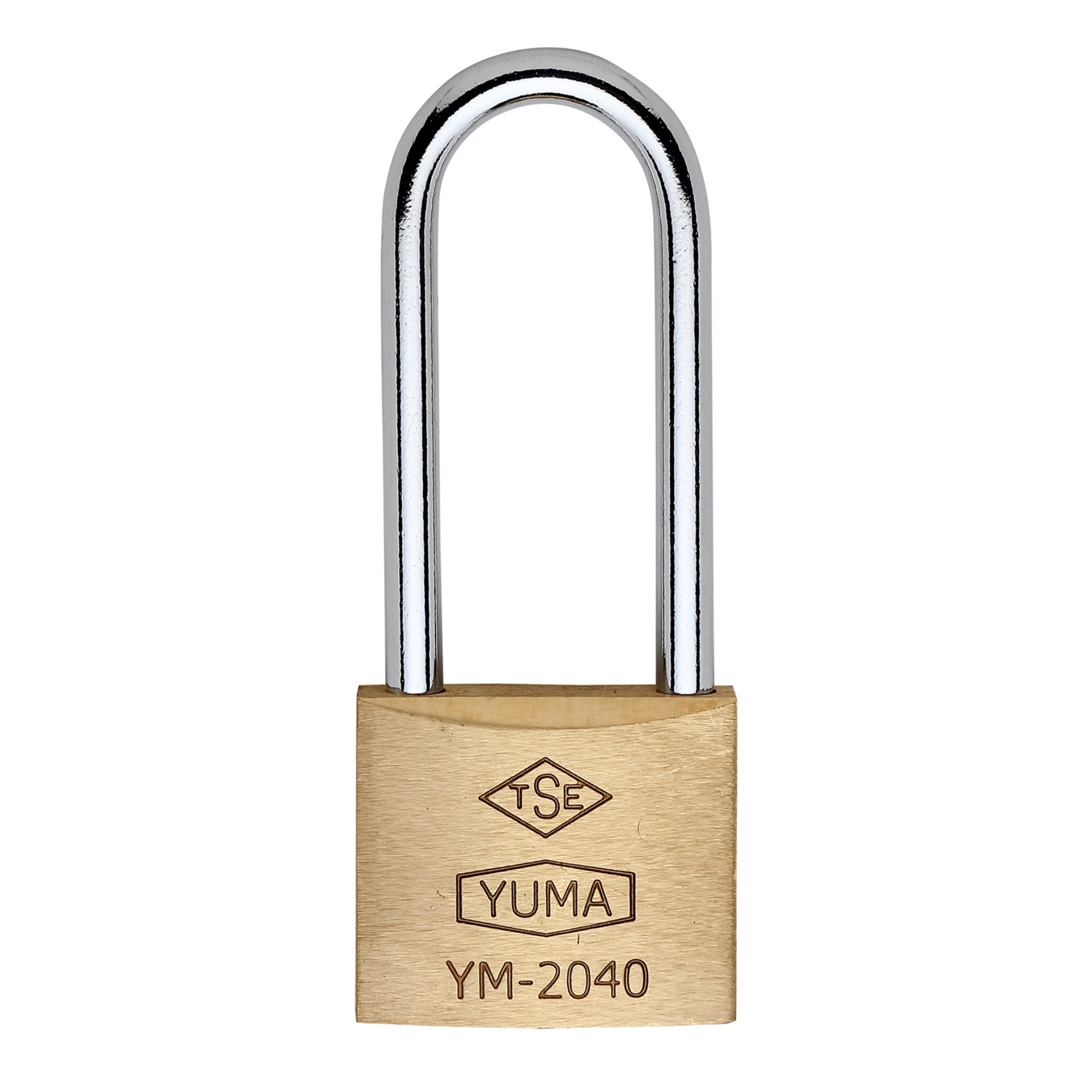 Yuma Pirinç Asma Kilit Uzun 40 Mm Ym-2040l - 12'li Paket