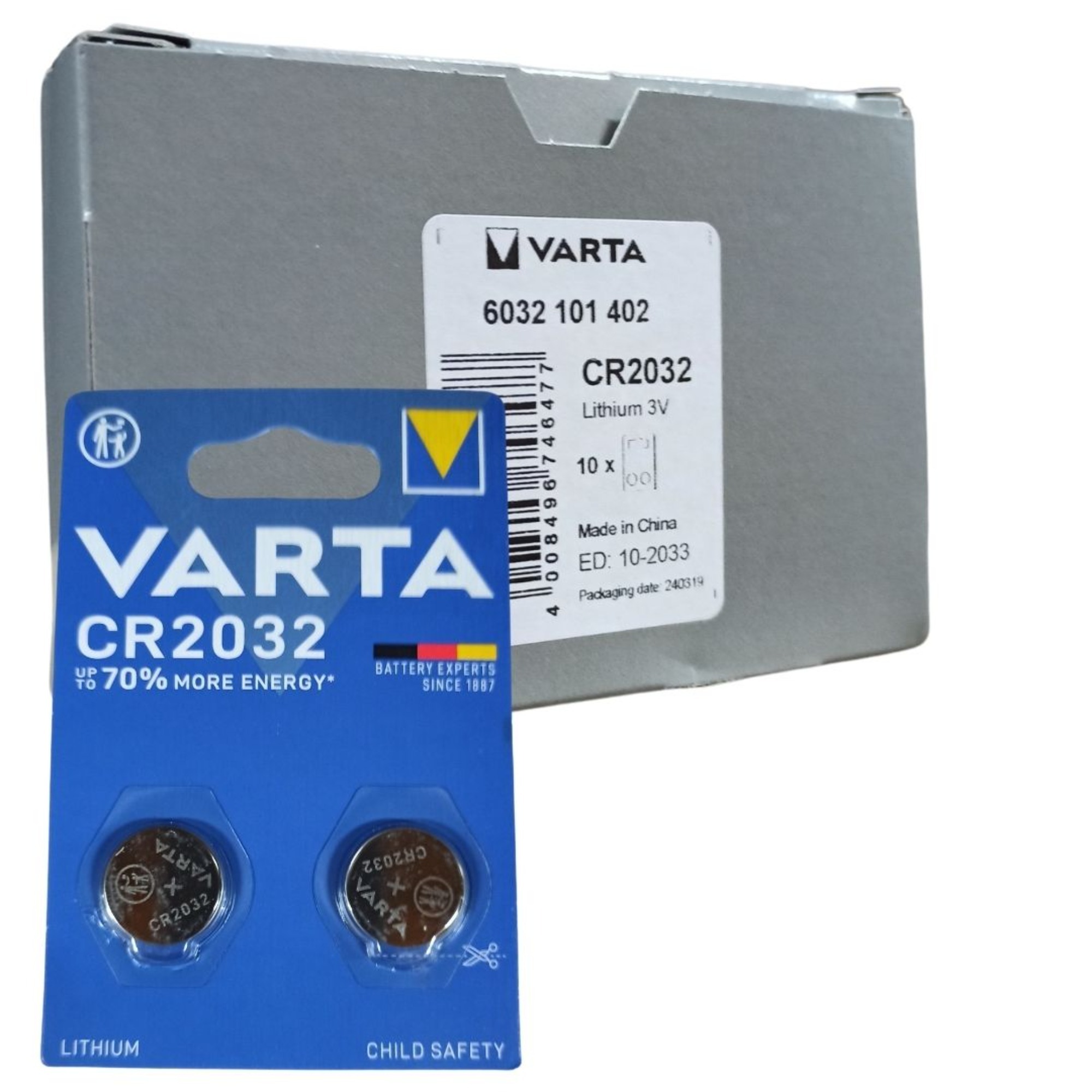 Varta Cr2032 Elekt. Düğme Pil 6460 (pk 2 Li)  - 10'lu Paket