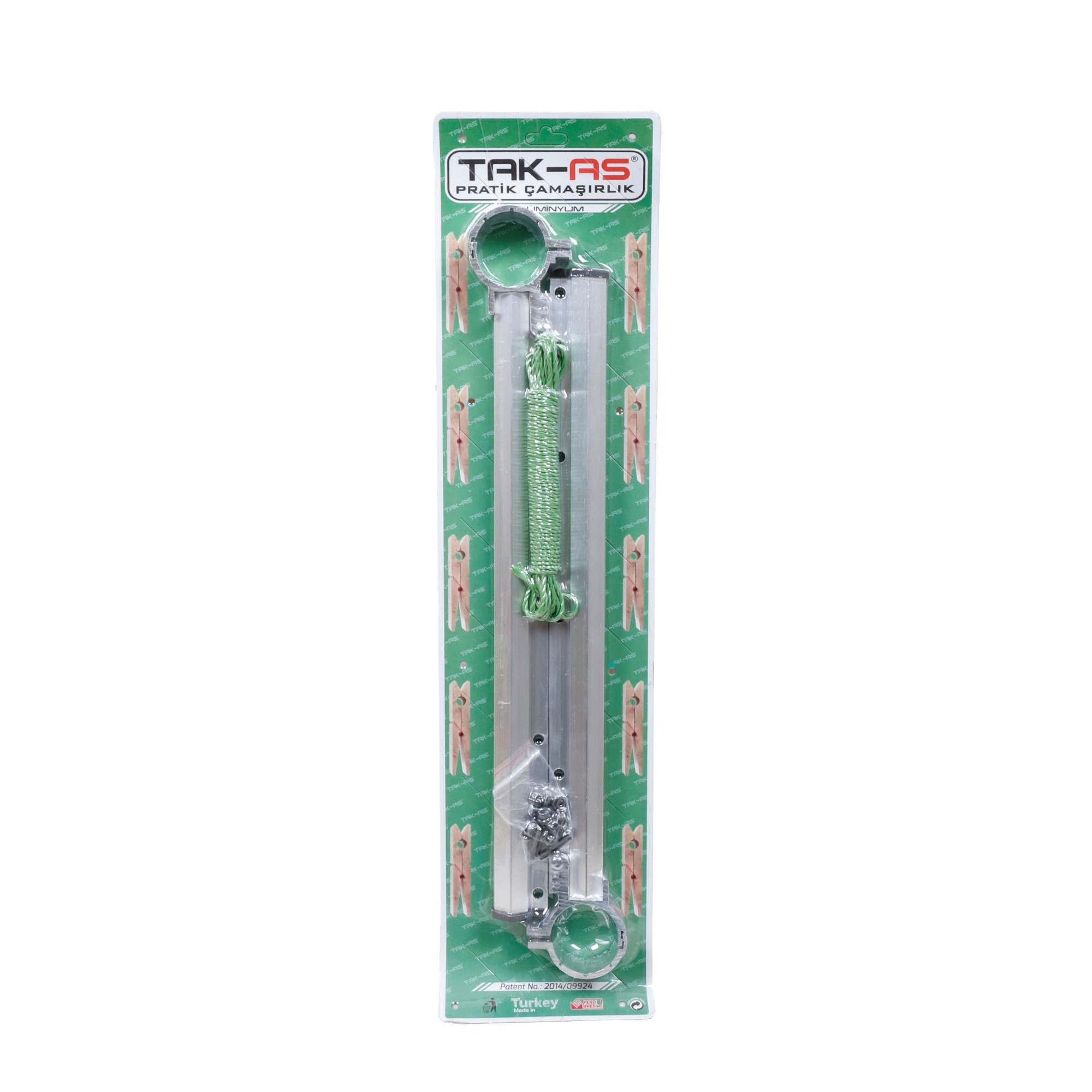 Tak-as Kurutmalık Alüminyum Küpeşte Yuvarlak Tks06 - 5'li Paket