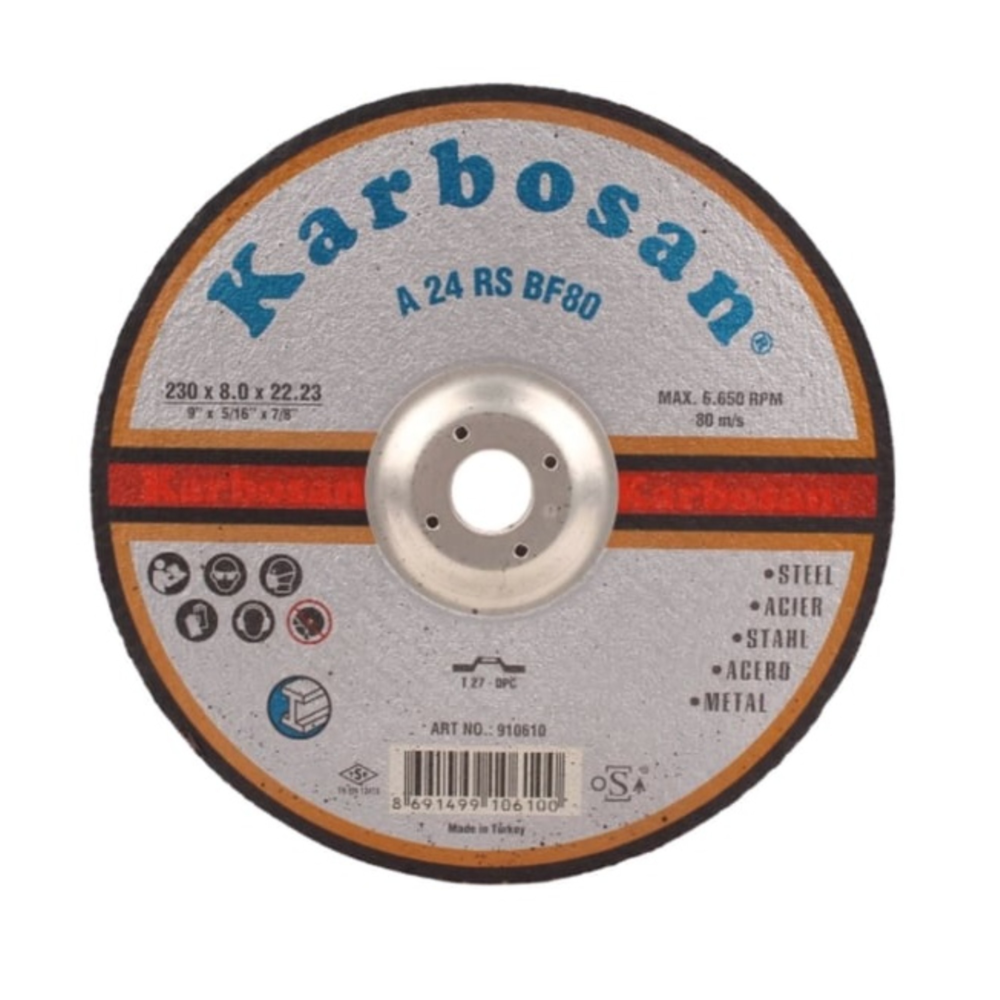 Karbosan Nk Flex Taşlama 230x8.0x22 (910610)  - 10'lu Paket