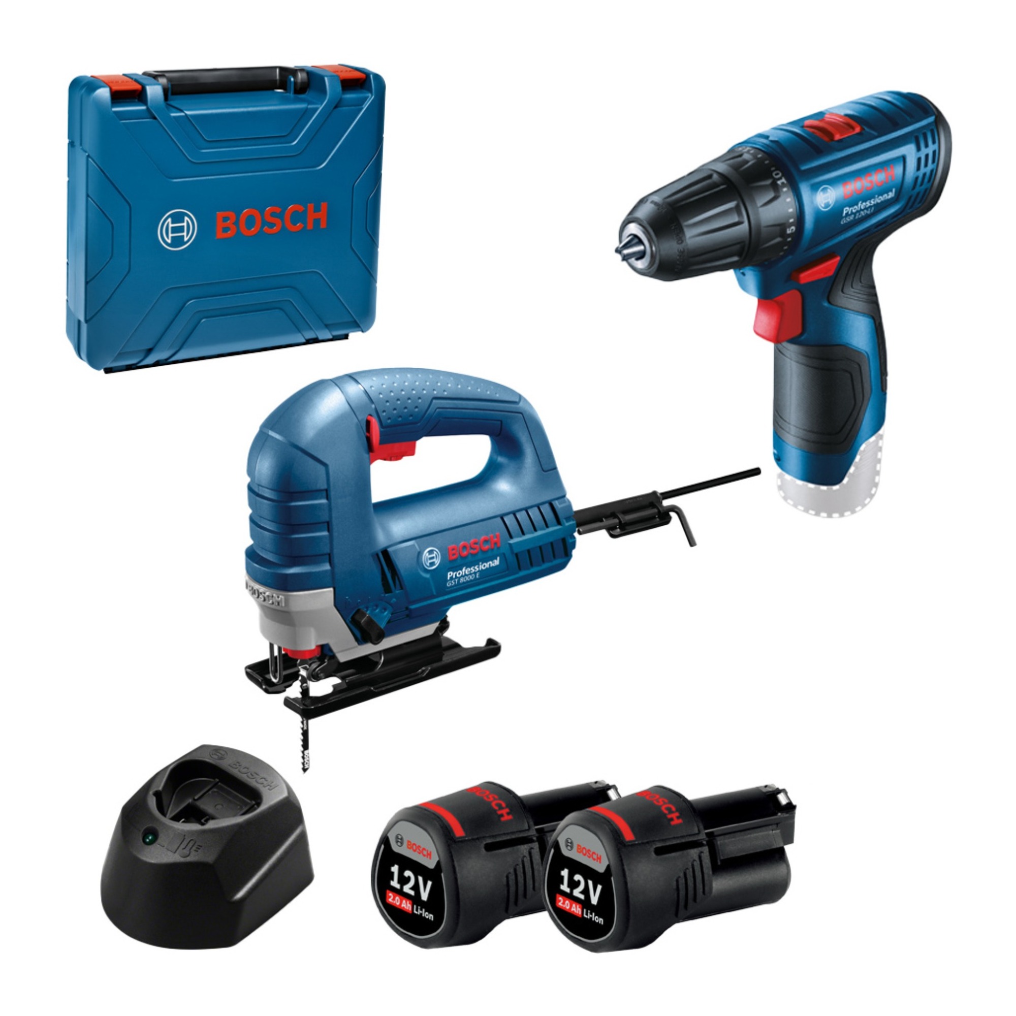 Bosch Dekupaj Gst8000e+akülü Vidalama Gsr120lı Set 