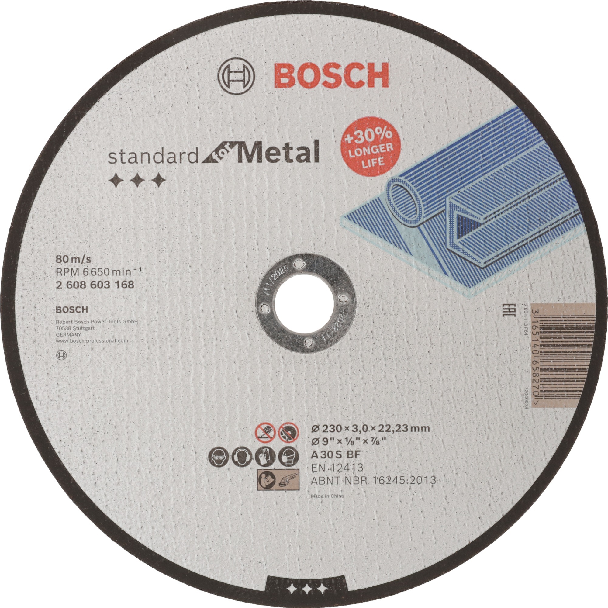 Bosch Metal Kesme Taşı 230x3.0 2608603168  - 25'li Paket