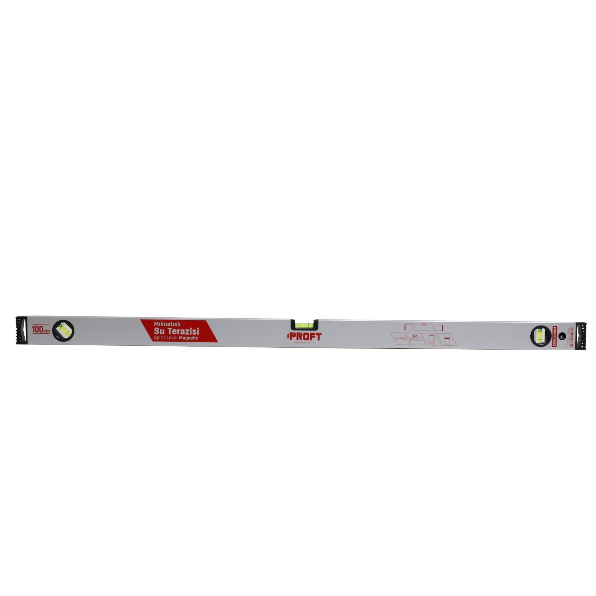 Proft Mıknatıslı Su Terazisi (prm100) 100 Cm - 5'li Paket