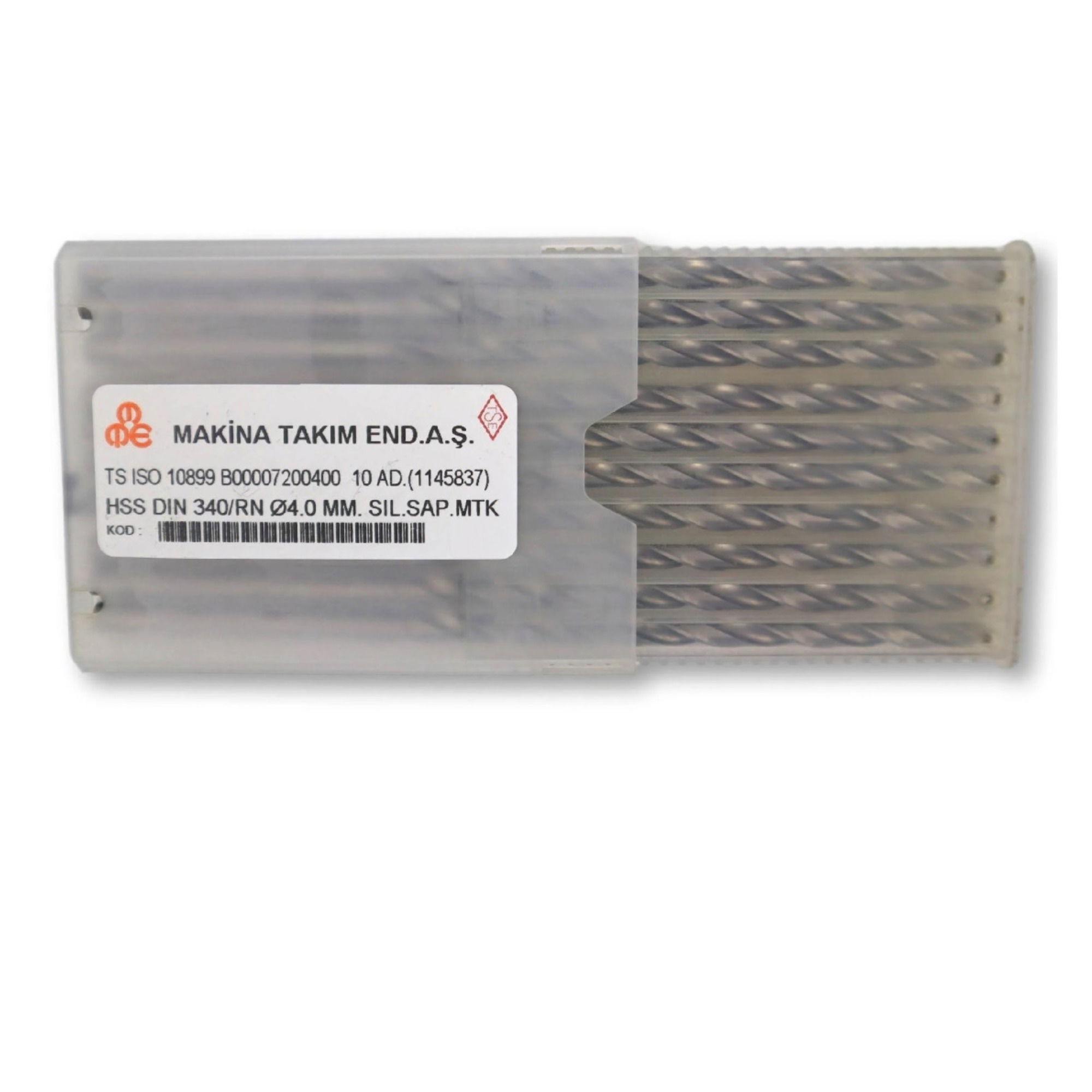 Mte Hss Uzun Matkap Ucu Dın/340 4 Mm 7200400 - 10'lu Paket