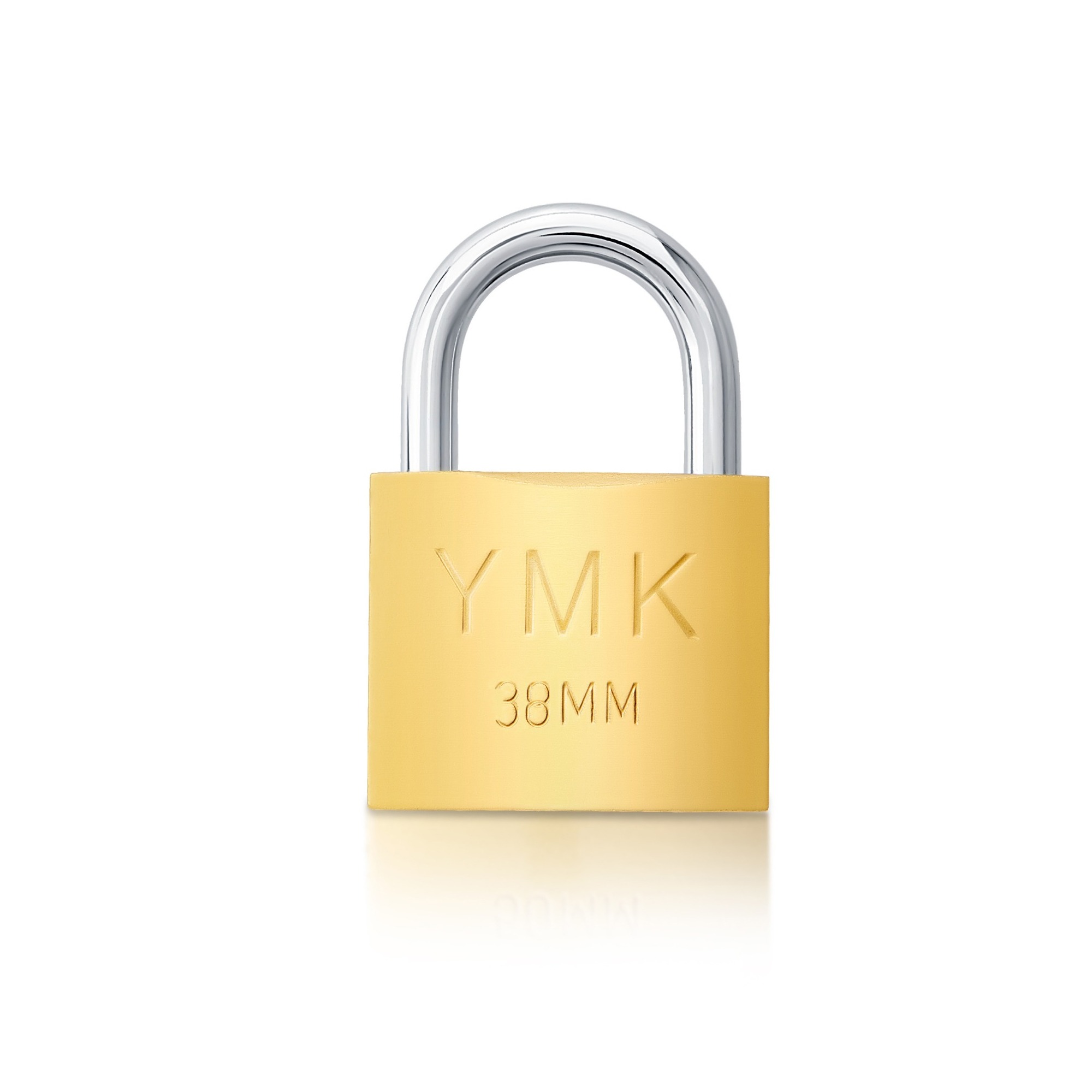 Ymk Asma Kilit Sarı Kısa 38 Mm Ymk-1238b - 6'lı Paket