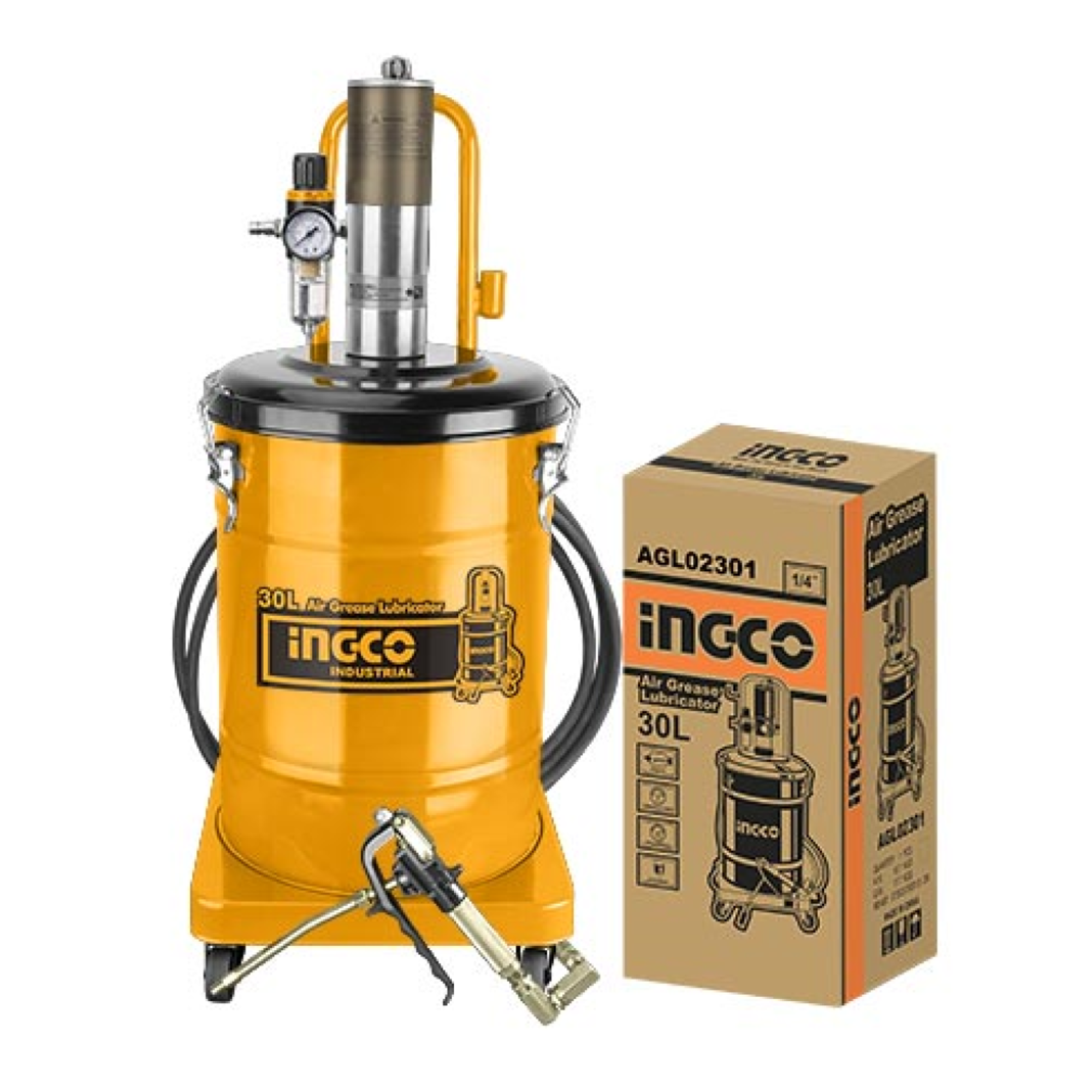 İngco Agl02301 Havalı Gres Yağlayıcı 30 Lt