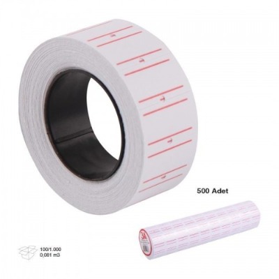 Fiyat Etiketi Beyaz 5000 Li - 10'lu Paket