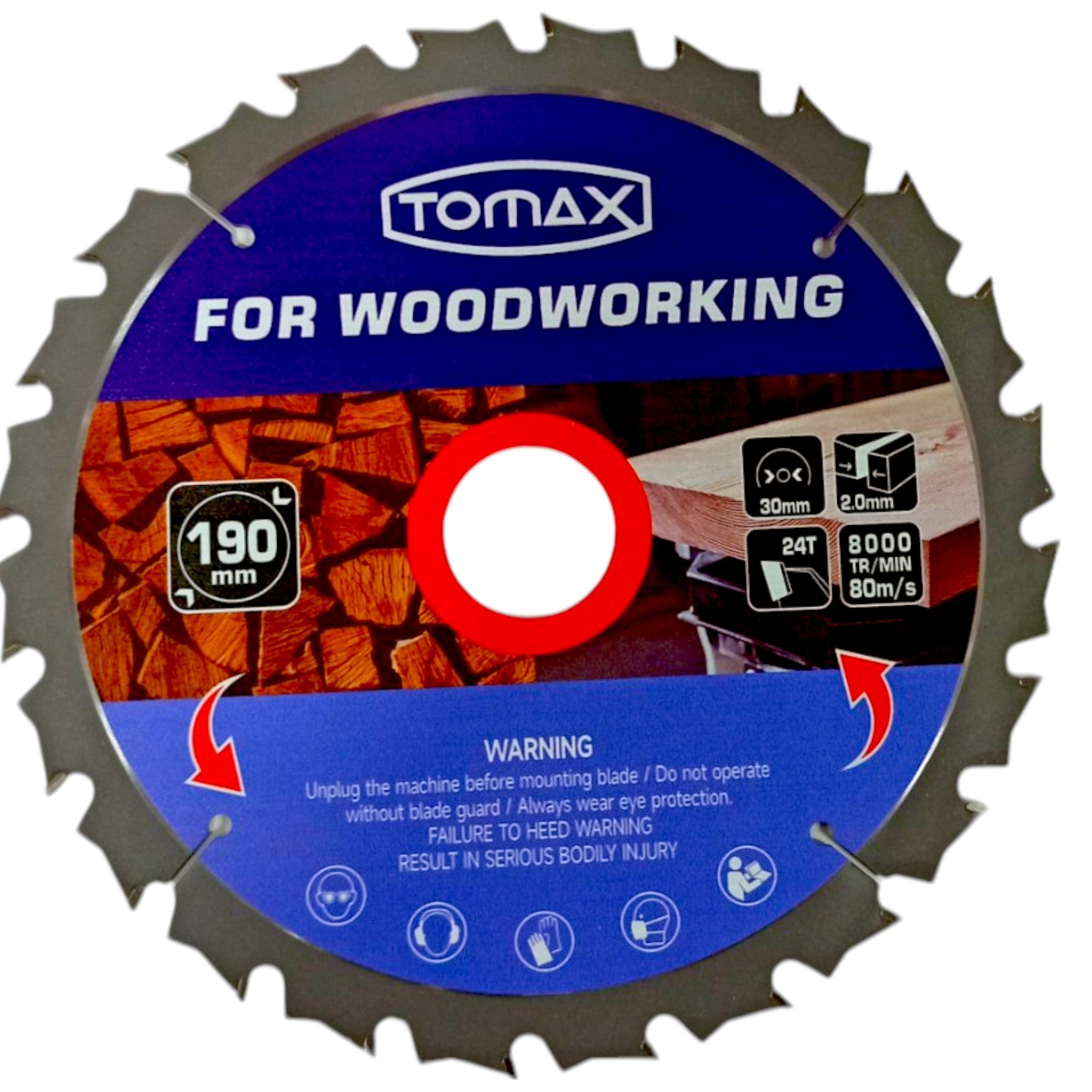 Tomax Sunta Kesme Testere 190x2.0x24t - 5'li Paket