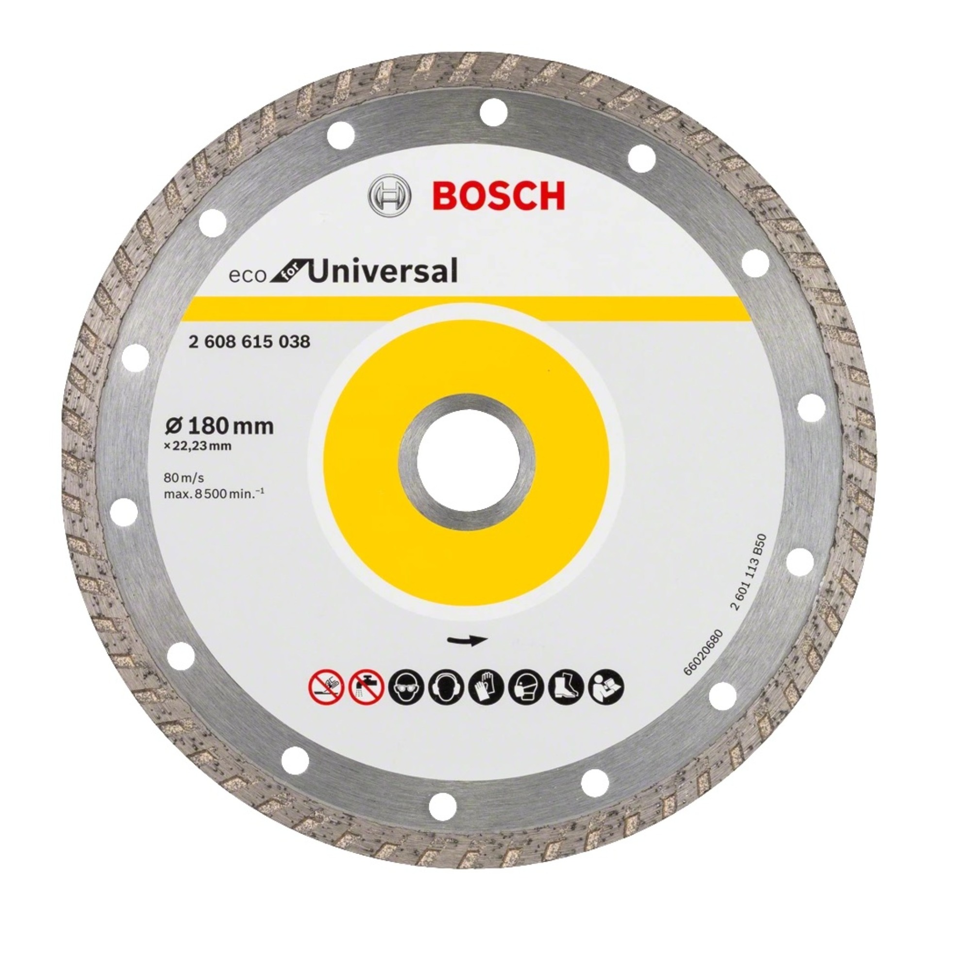 Bosch Turbo Elmas Kesici 180x2.6x22 2608615047 - 10'lu Paket