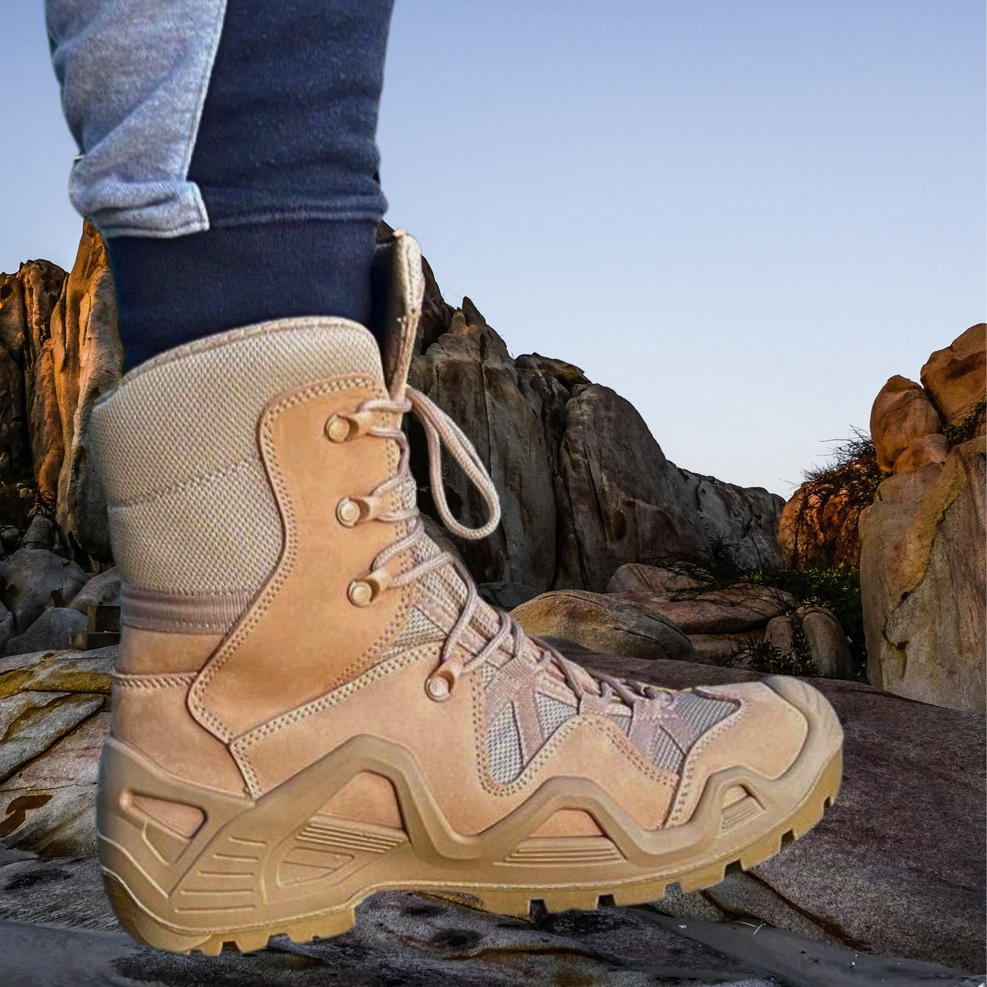 Pars 103 Power Outdoor Bot Uzun Bej No:44