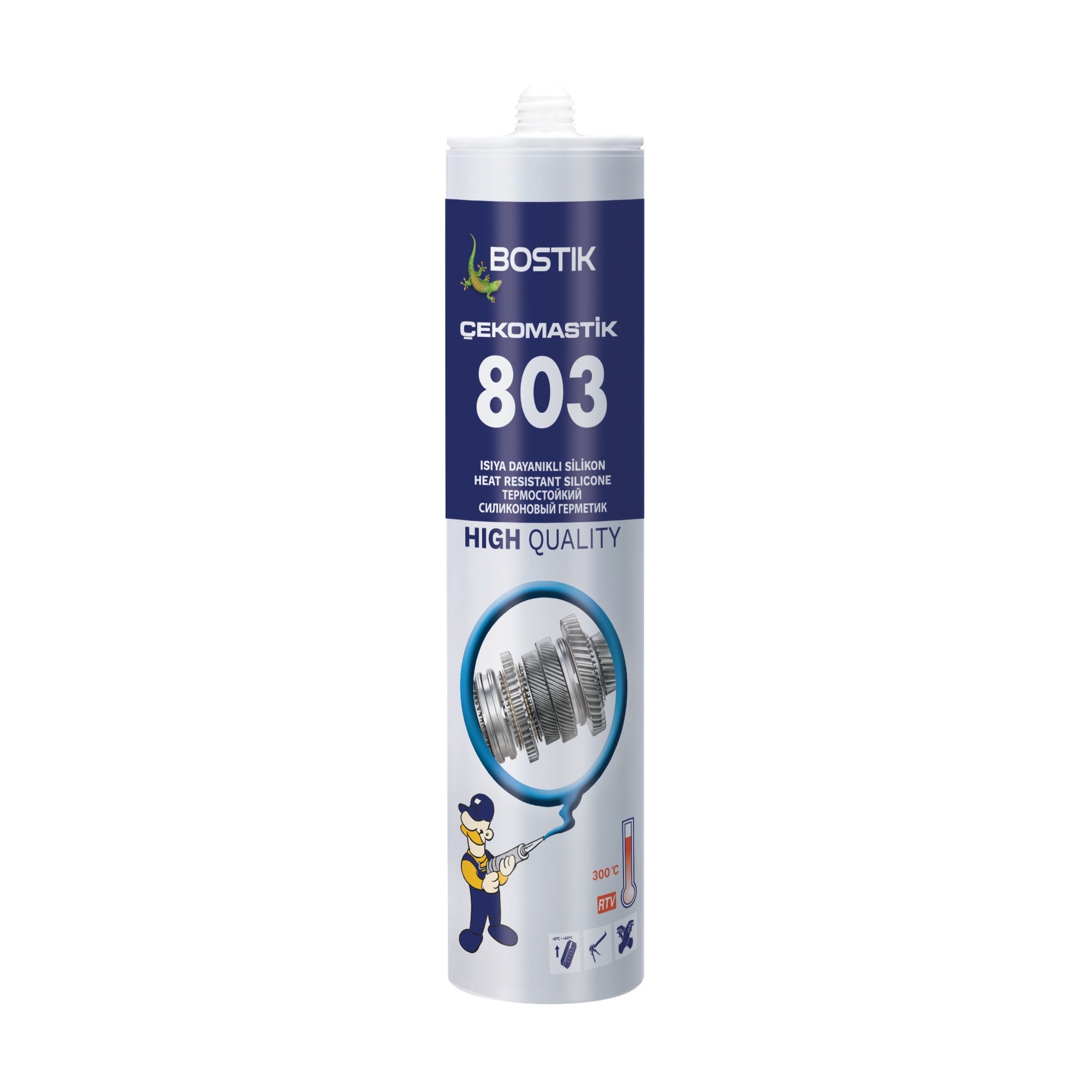 Çeko Isı Silikon Kırmızı 310 Ml (803) - 25'li Paket