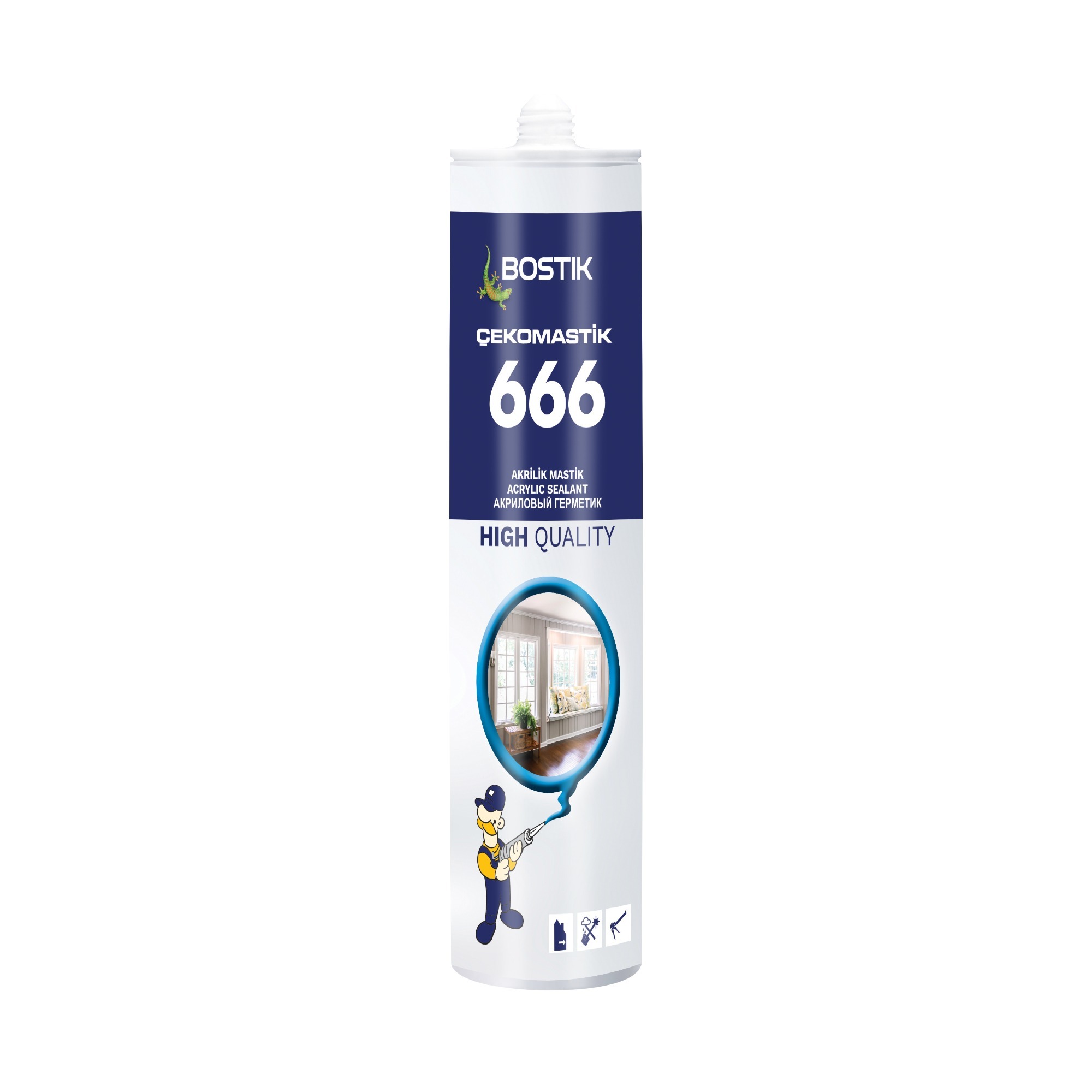 Çeko Montaj Mastiği 280 Ml Siyah (666) - 25'li Paket