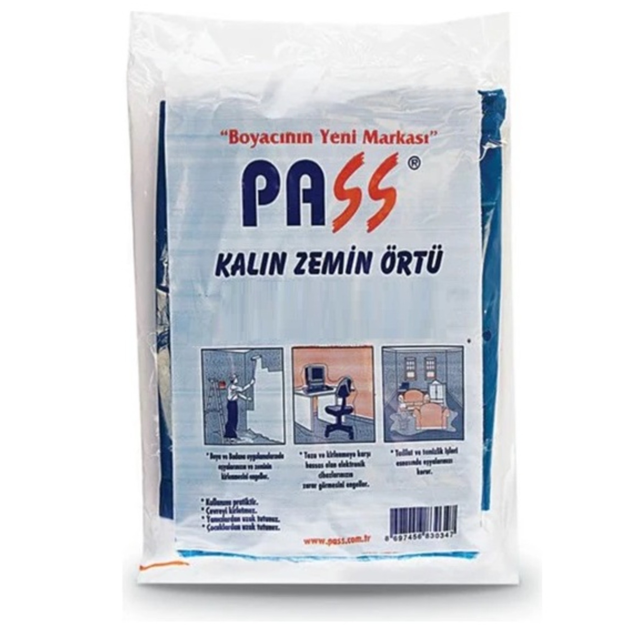 Pass 506k Kalın Pratik Branda 4x7.5=30 M² (450 Gr) - 30'lu Paket