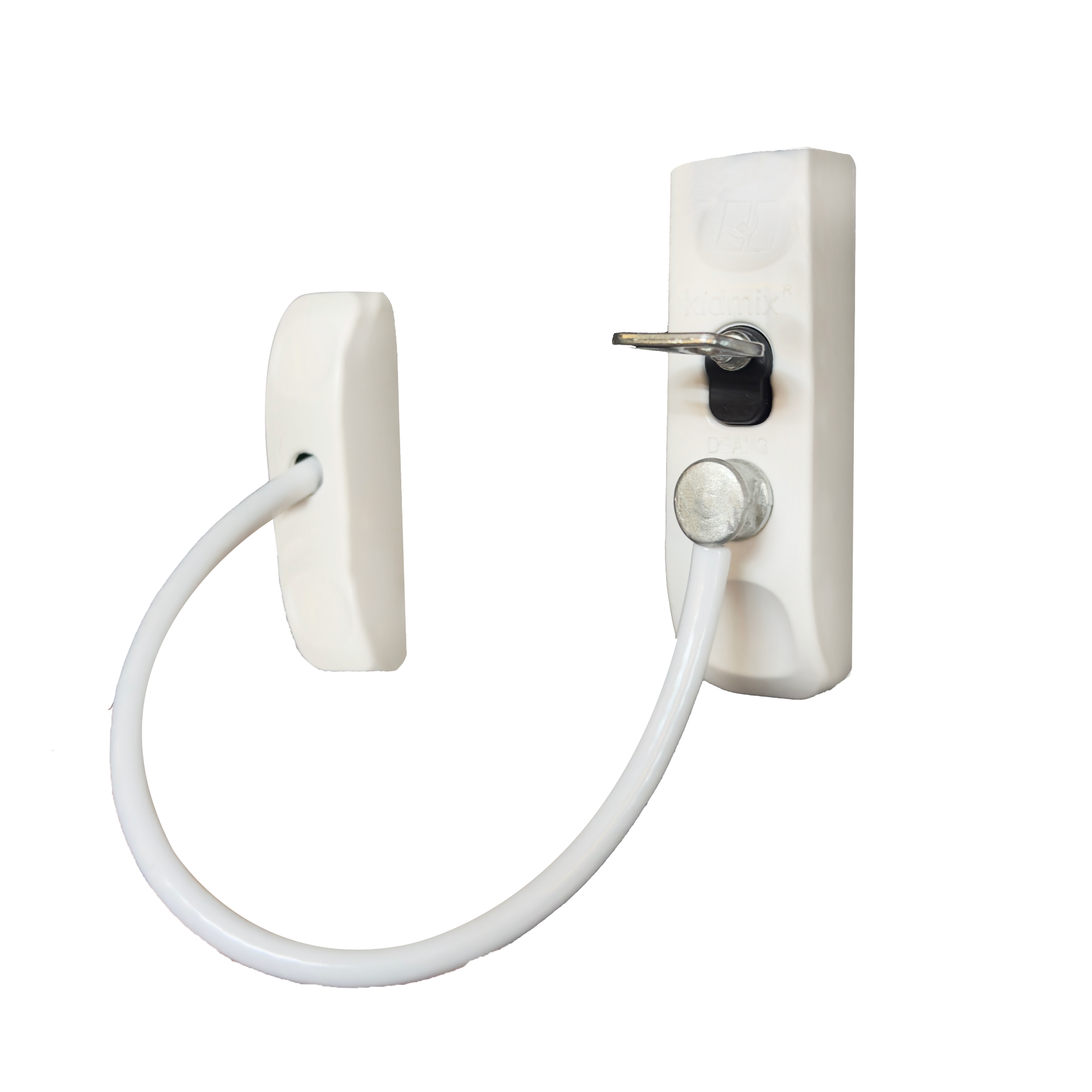 Yuma Çelik Halatlı Anahtarlı Mandal Beyaz Ym-755 - 10'lu Paket