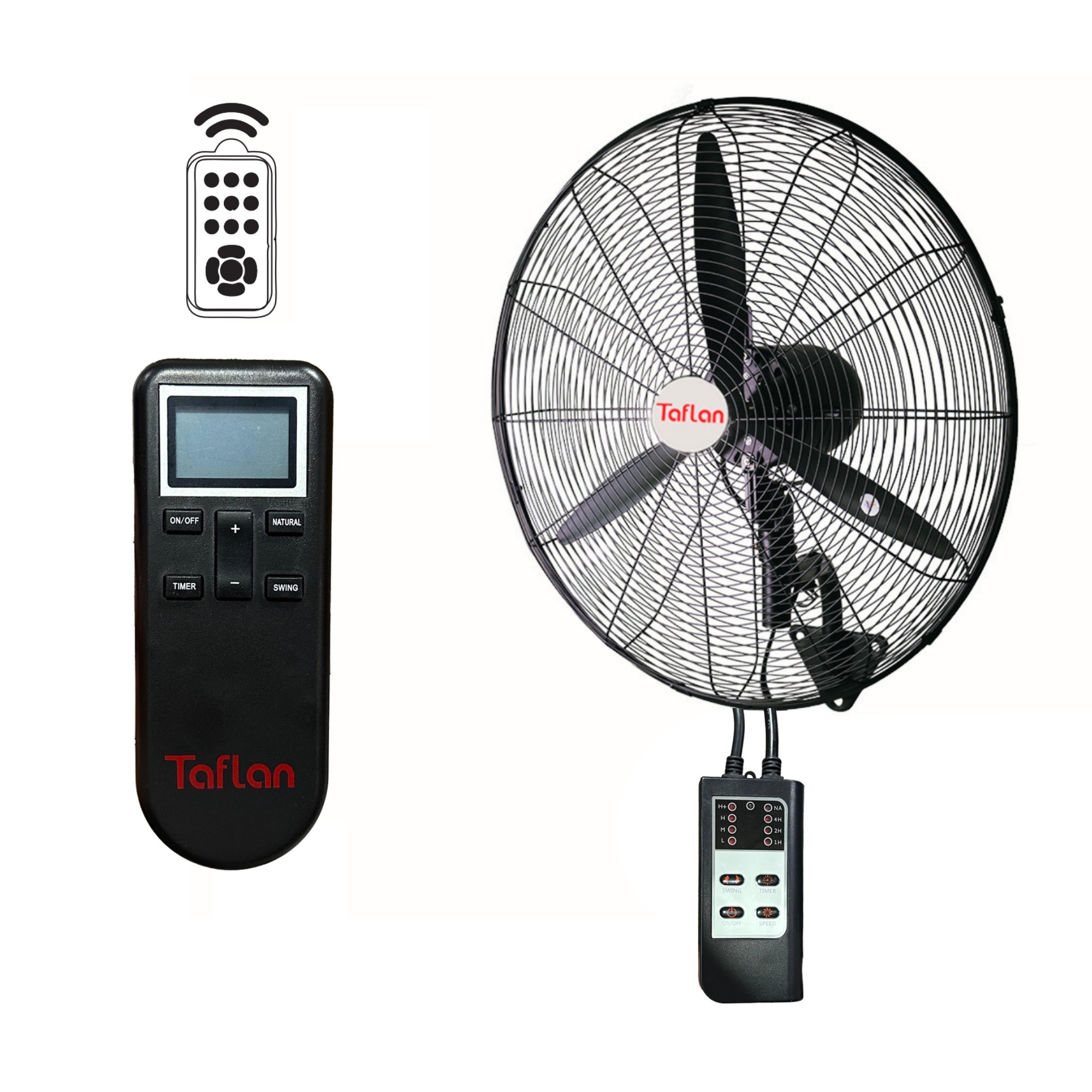 Taflan Duvar Vantilatör Sarkıt+uzaktan K. Flw-750