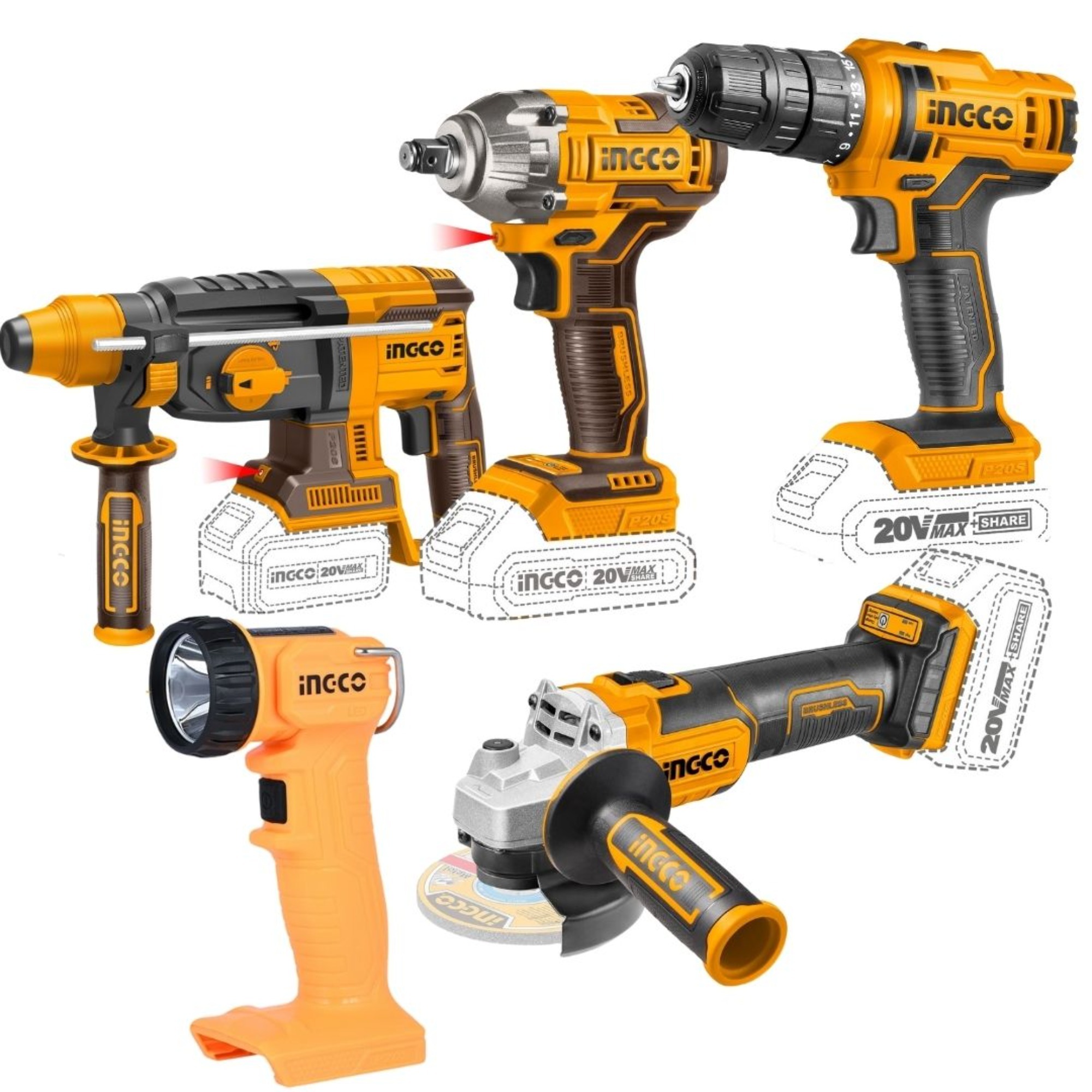 İngco Cklı 2019 Akülü Kombo Set 5li(30 Parça Ak.)
