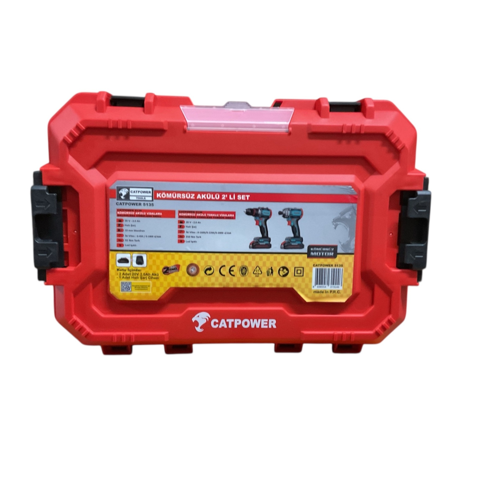 Catpower Akülü Kombo Set 2 Li Kömürsüz 20v Cat5135 | Vagonda