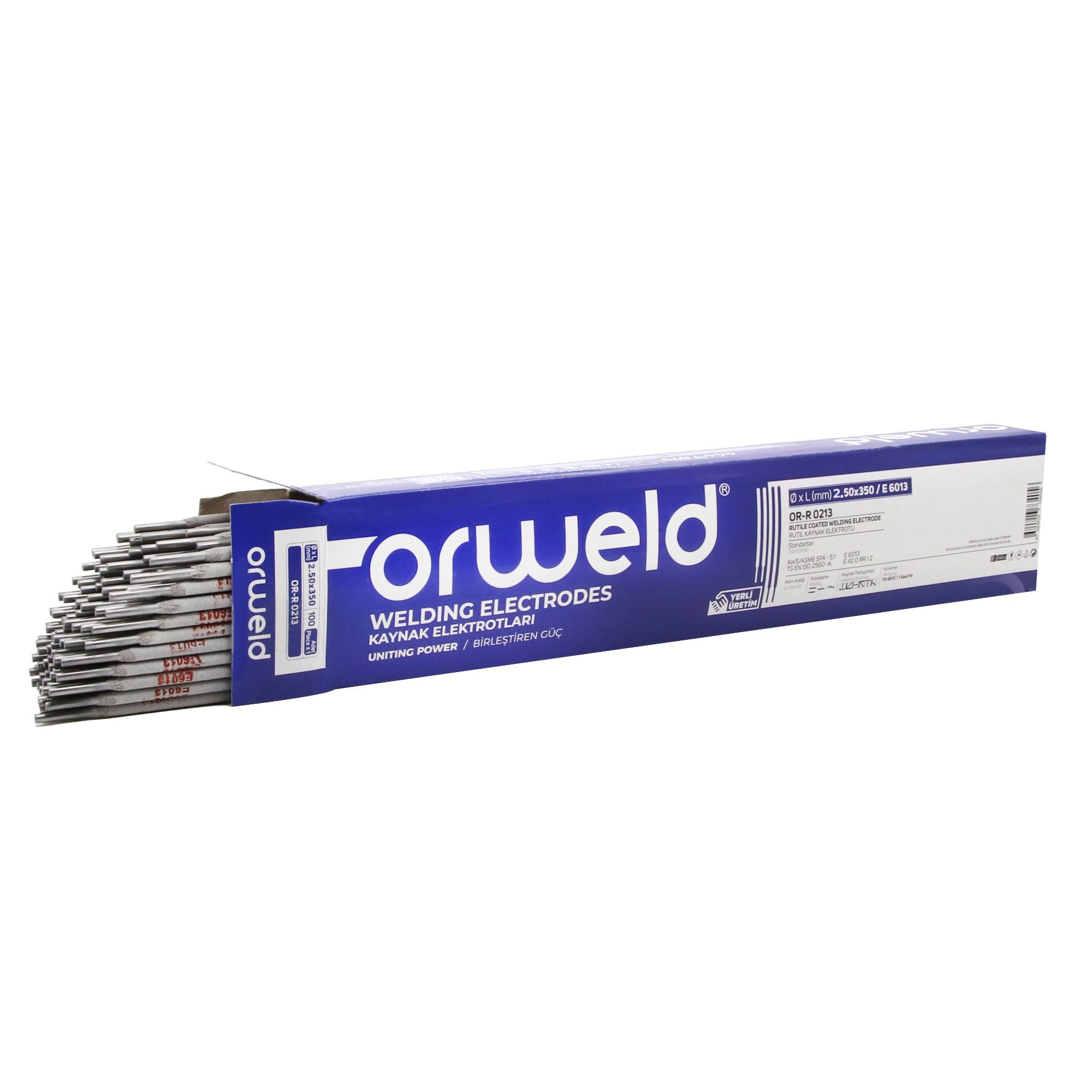 Orweld Elektrot 2.5 (rutil) (100 Adet) - 6'lı Paket