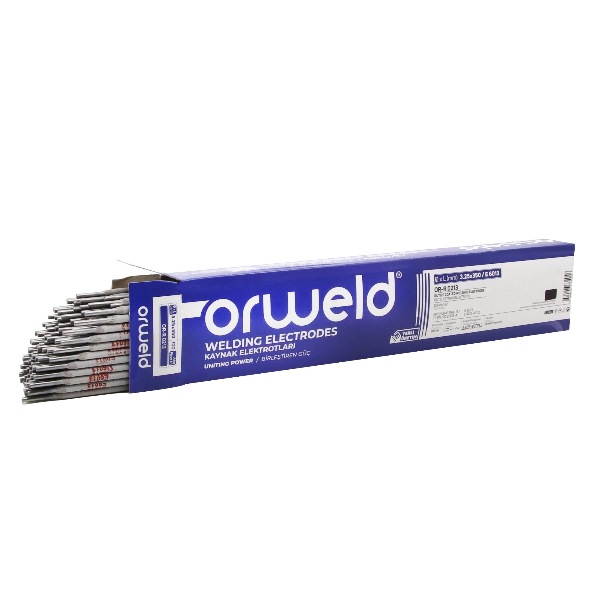 Orweld Elektrot 3.25 (rutil) (100 Adet) - 6'lı Paket