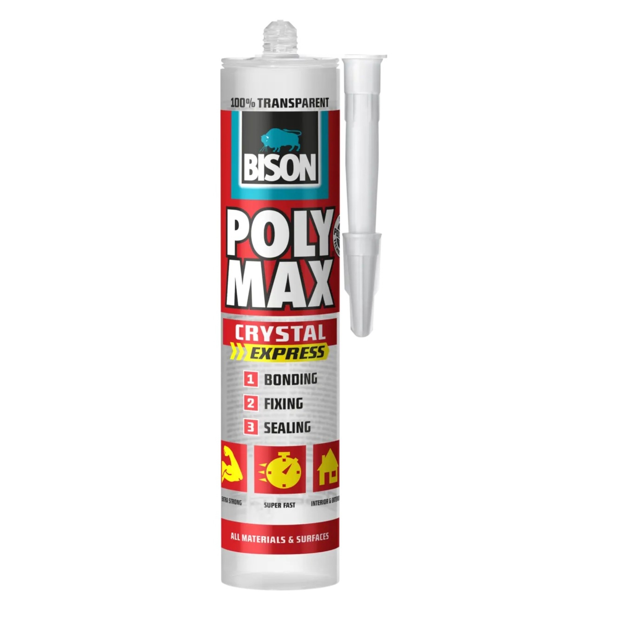 Bison Polymax Crystal Ms-polymer Şeffaf 300 Gr - 12'li Paket