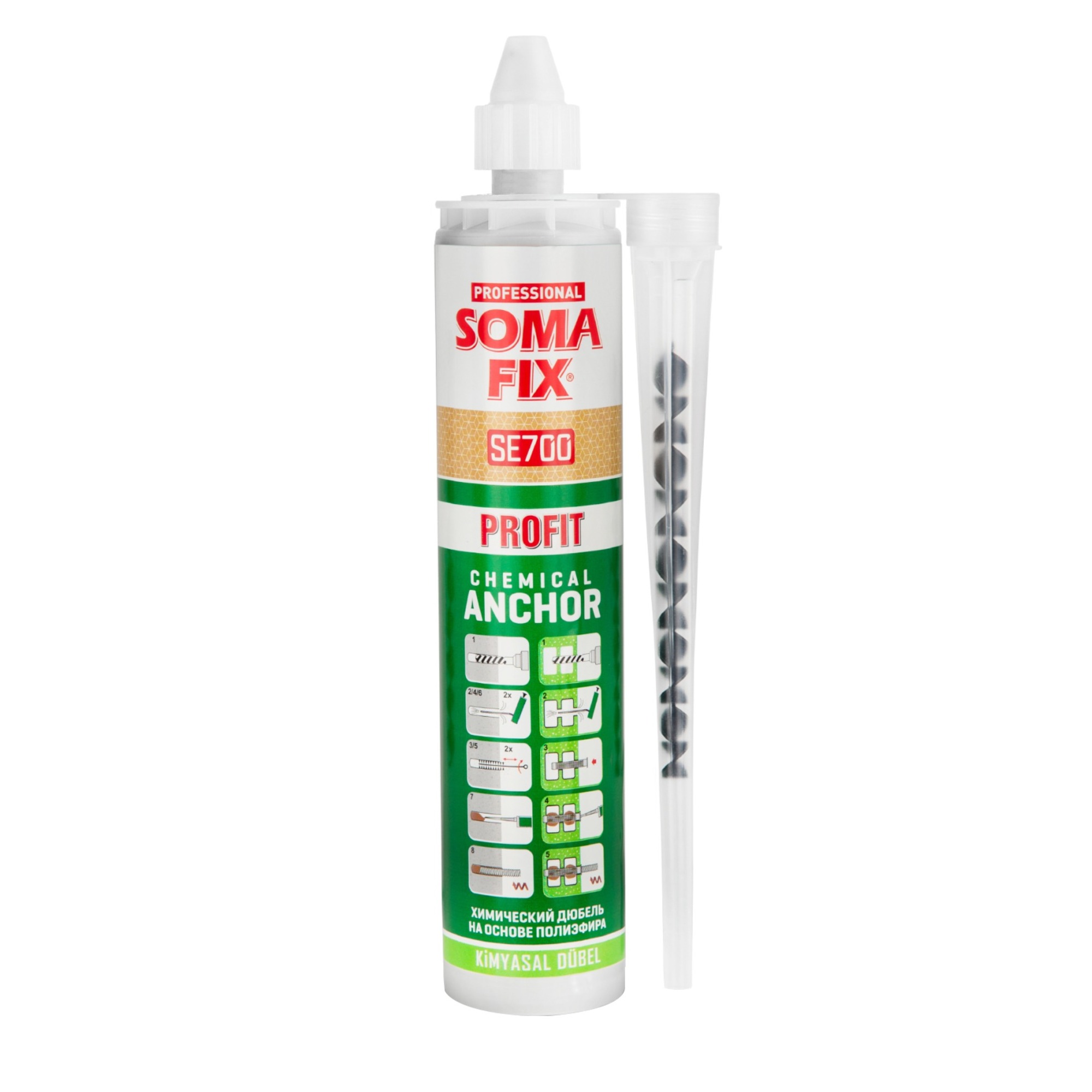 Somafıx Tekli Kimyasal Dubel 300 Ml Se700 - 12'li Paket