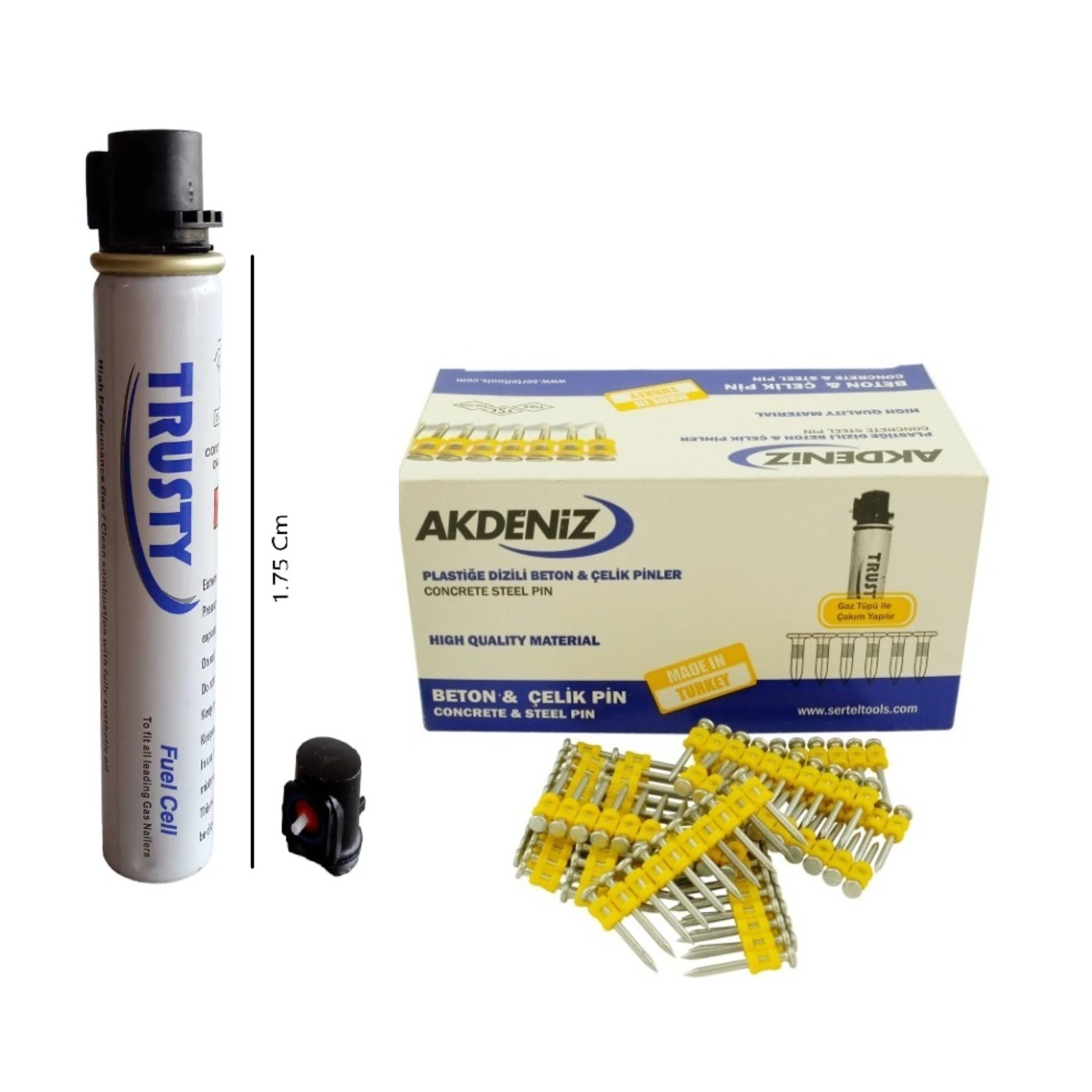 Akdeniz Max Gazlı Taban. Çivi 27 (1000 Çivi+1 Gaz)