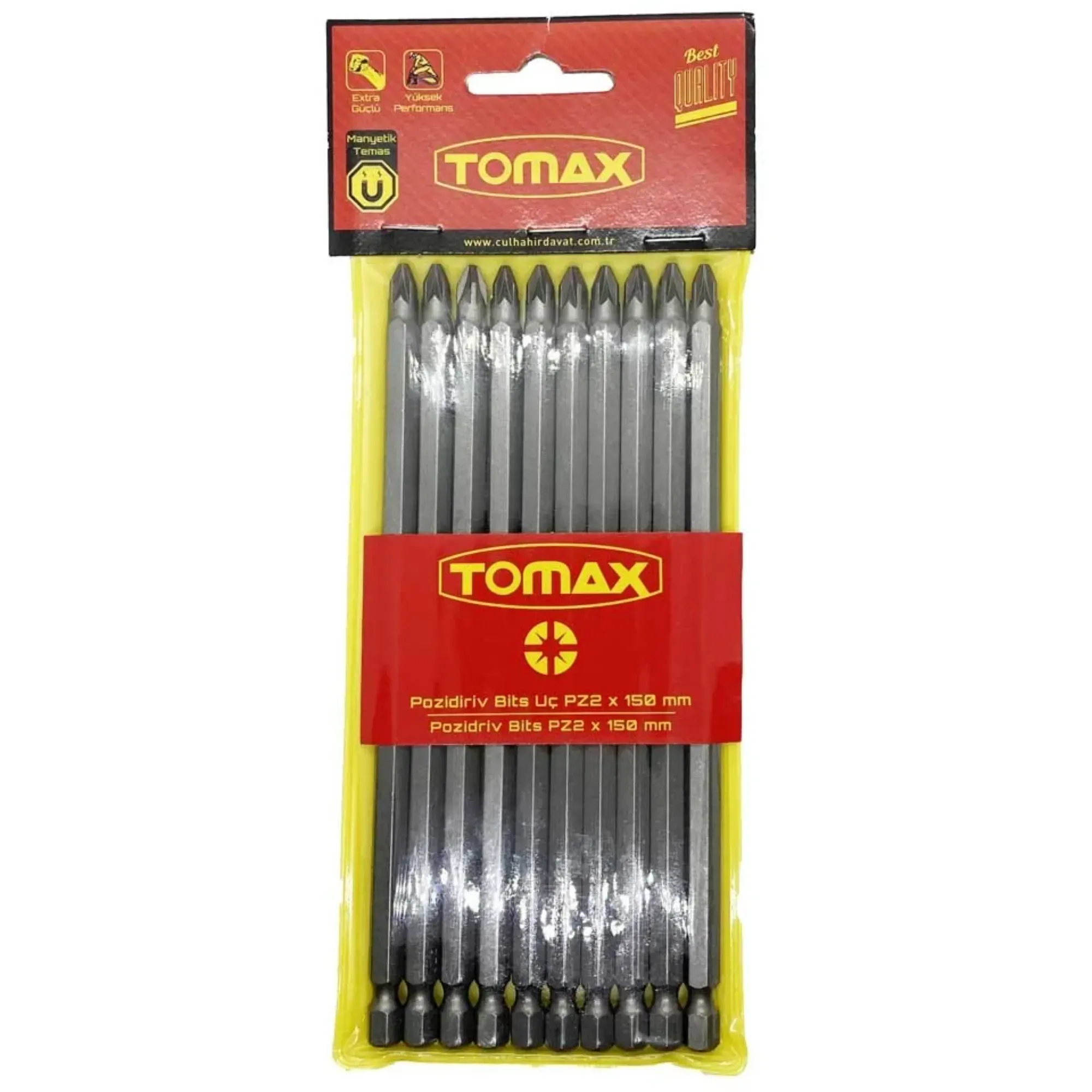 Tomax Bits Uç Pz2 150 Mm - 10'lu Paket