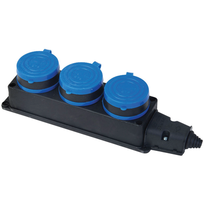 Far Kauçuk Monofaze Üçlü Grup Priz 1x16 (37326280) - 6'lı Paket