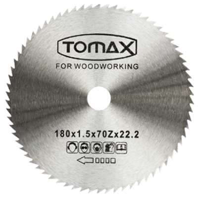 Tomax Ağaç Daire Test.elmassız 180x1.2x70zx22.2