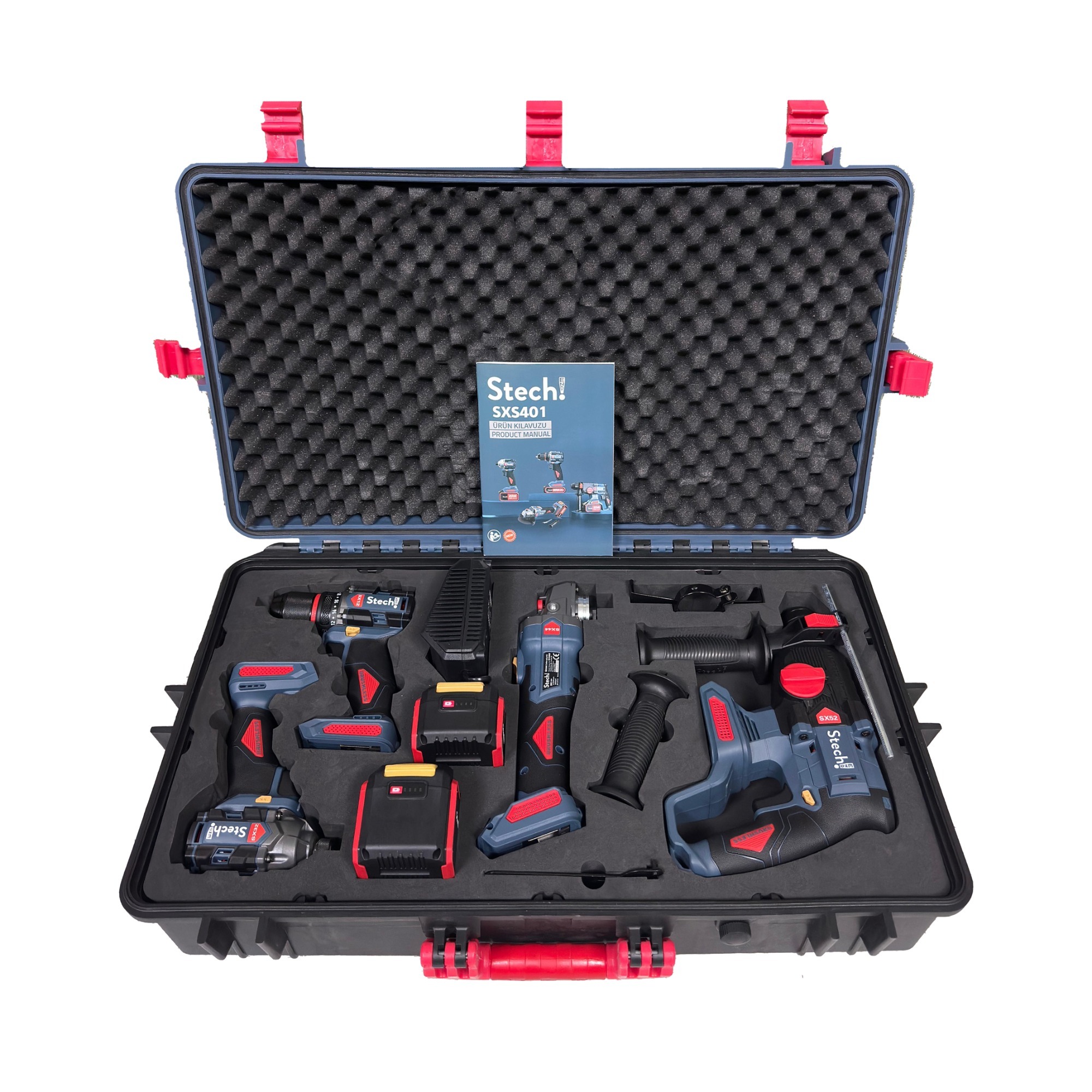 Stech-end Akülü 4 Lü Set 20v Sxs401